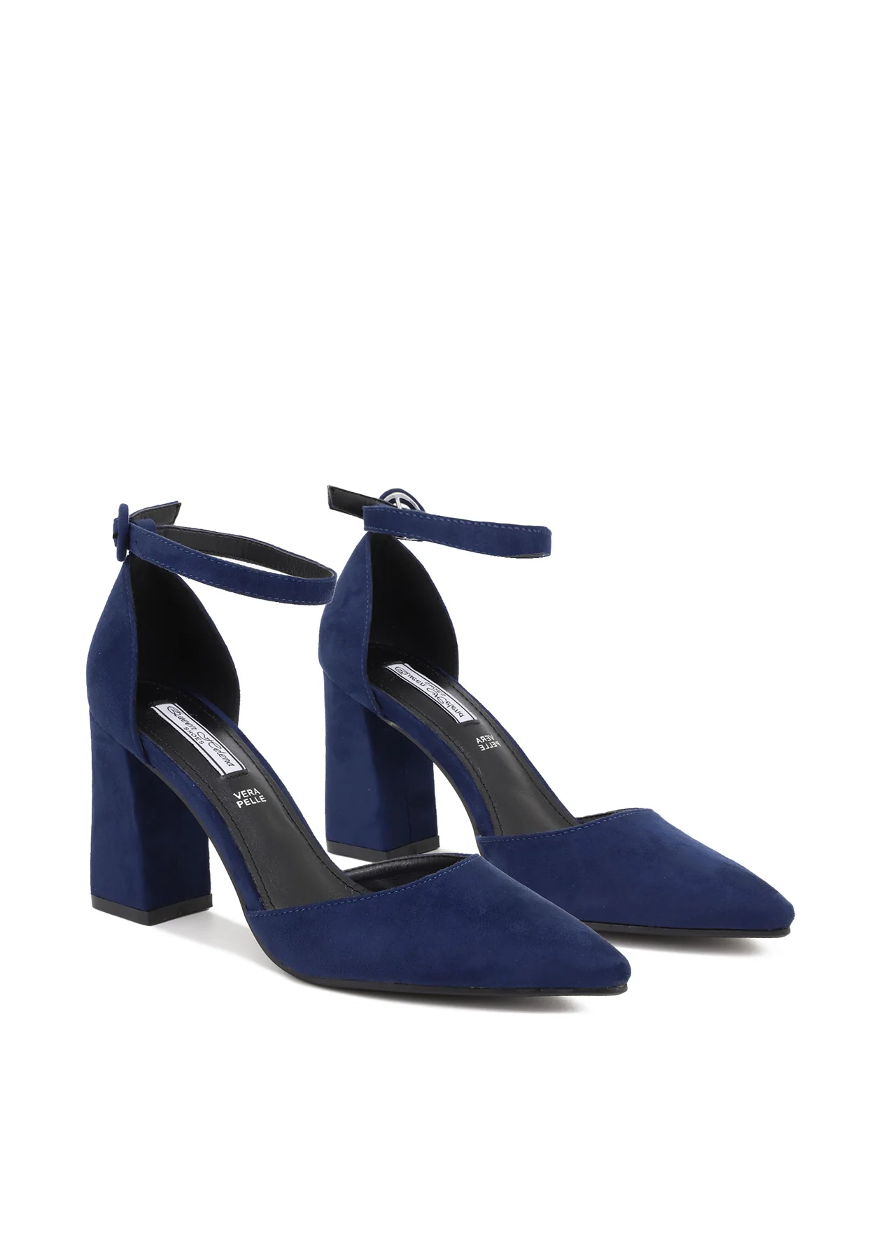 Décolleté con cinturino alla caviglia e tacco largo ZM7002 - Image 30