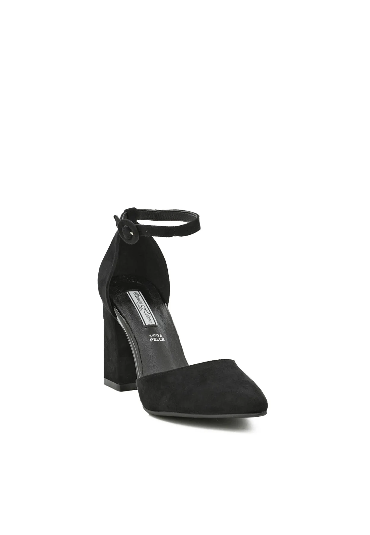 Décolleté con cinturino alla caviglia e tacco largo ZM7002 - Image 35