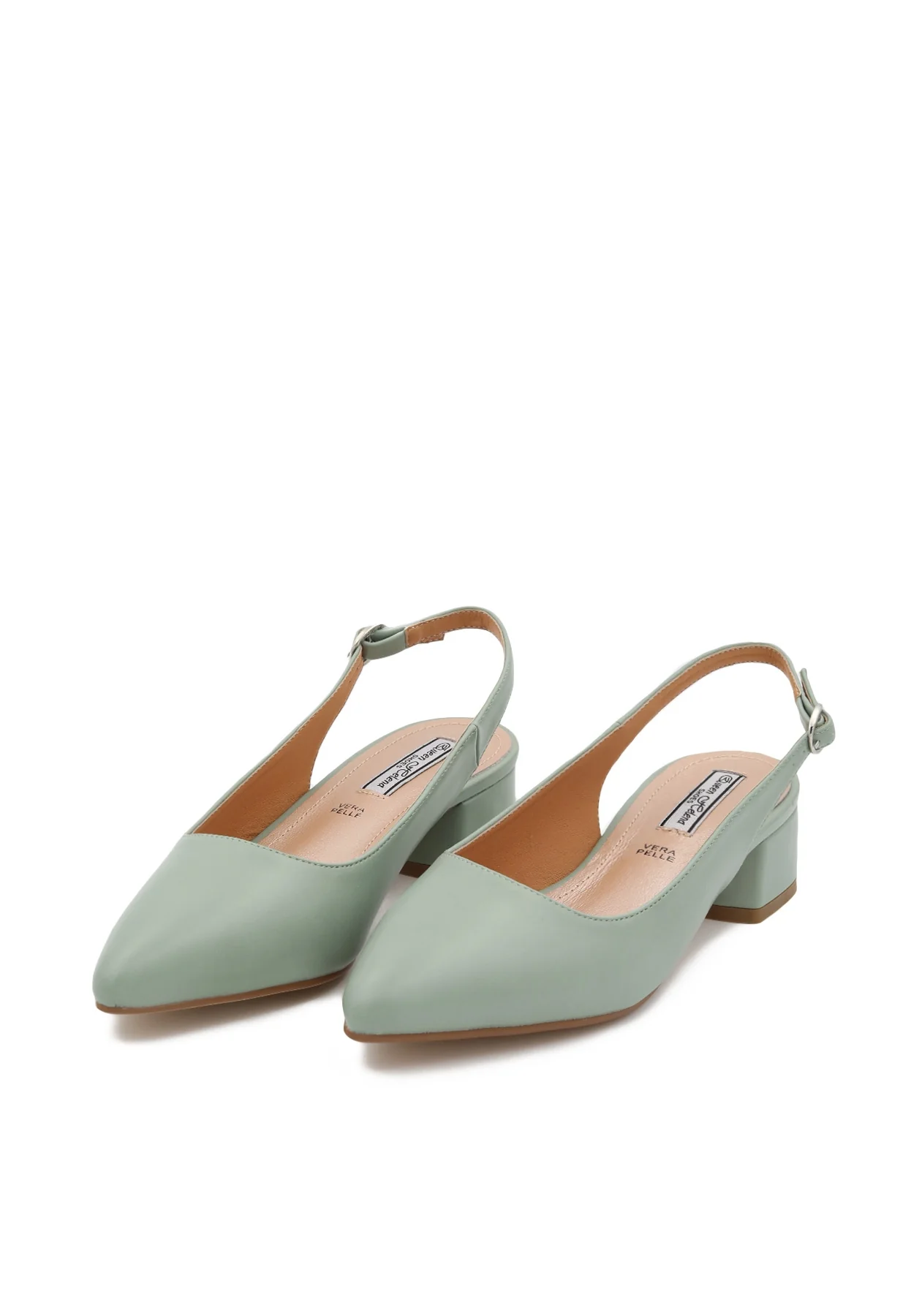 Décolleté slingback con tacco basso ZM9323 - Image 15