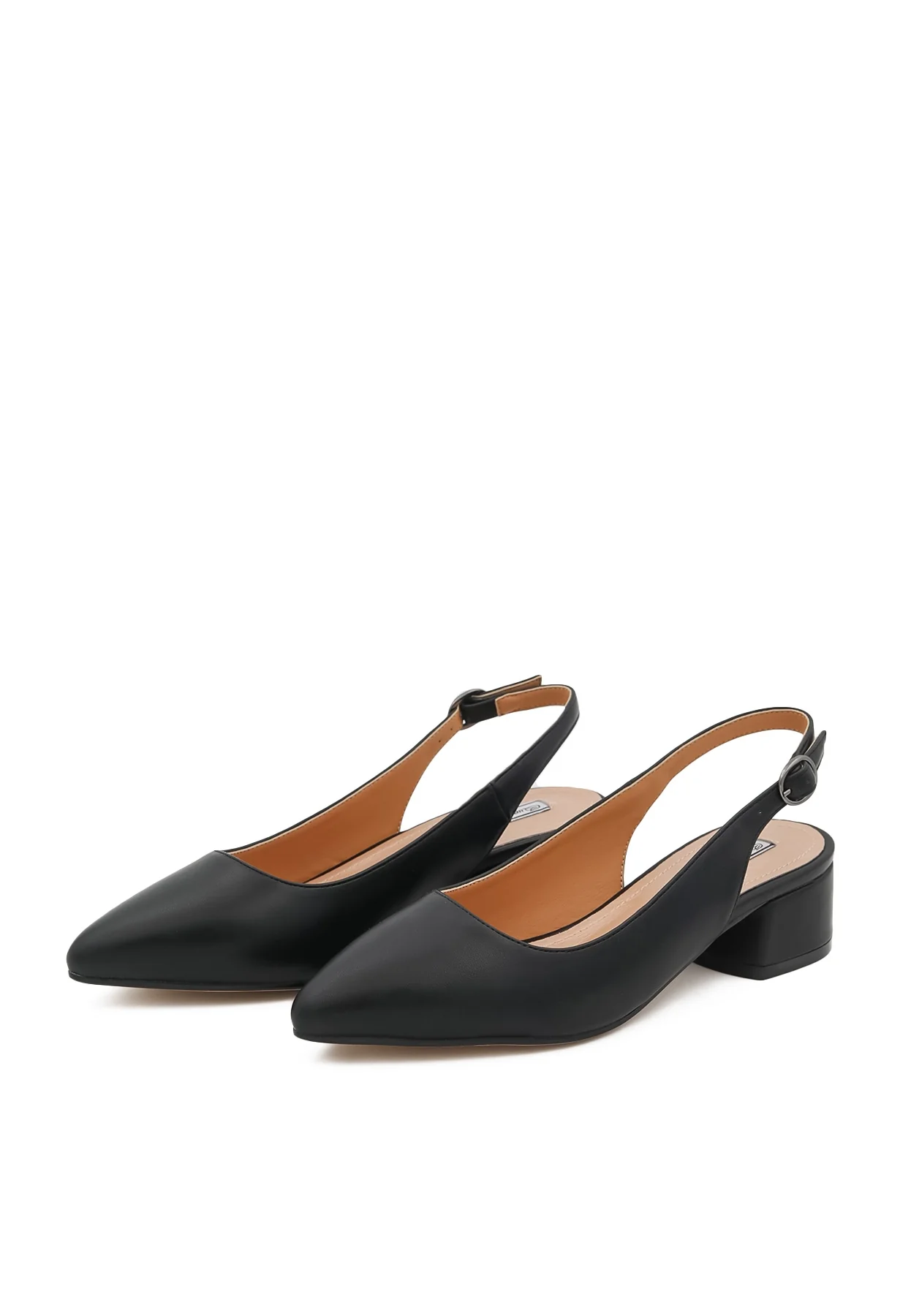 Décolleté slingback con tacco basso ZM9323 - Image 3