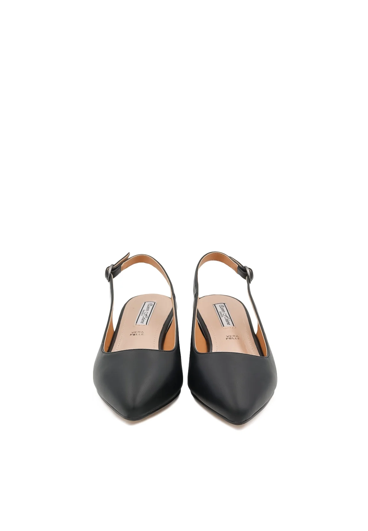 Décolleté slingback con tacco basso ZM9323 - Image 4