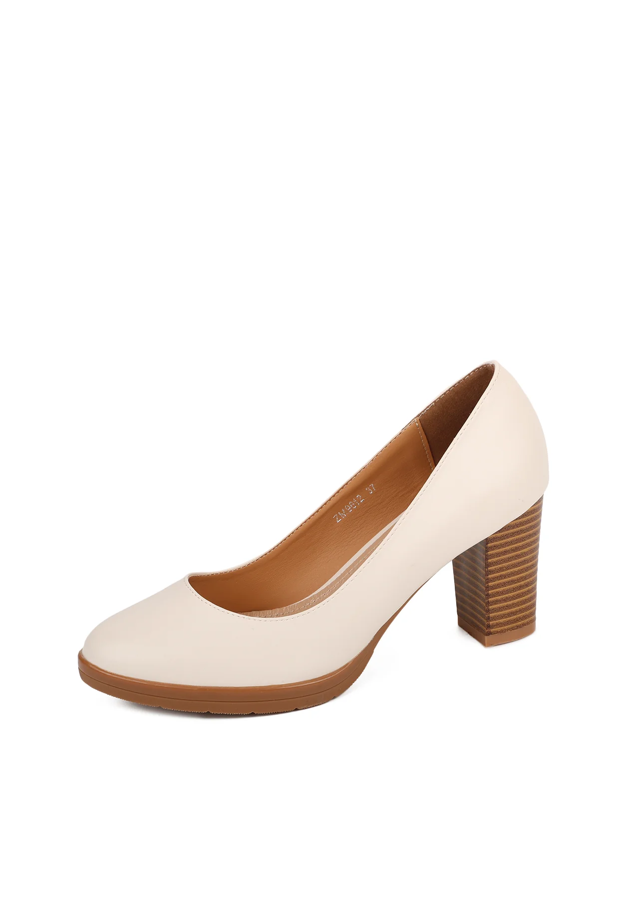 Décolleté donna con punta tonda e tacco largo ZM9612 - Image 2
