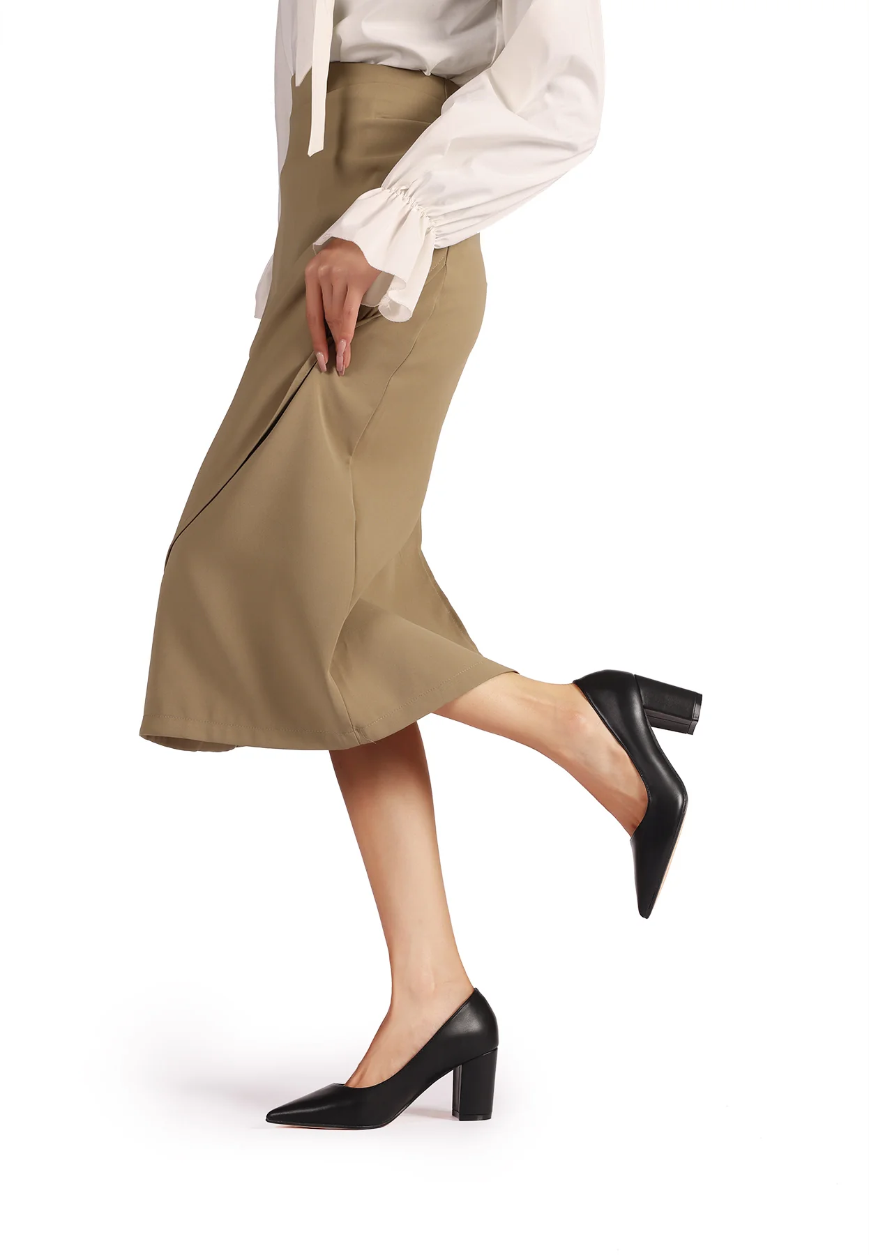 Décolleté a punta con tacco largo elegante ZM9614 - Image 8