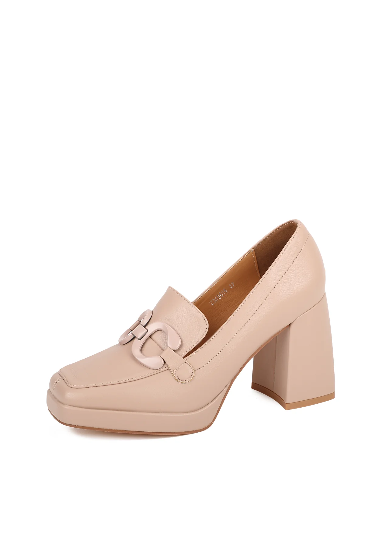 Dècolletè mocassino donna con tacco alto e plateau ZM9616 - Image 10