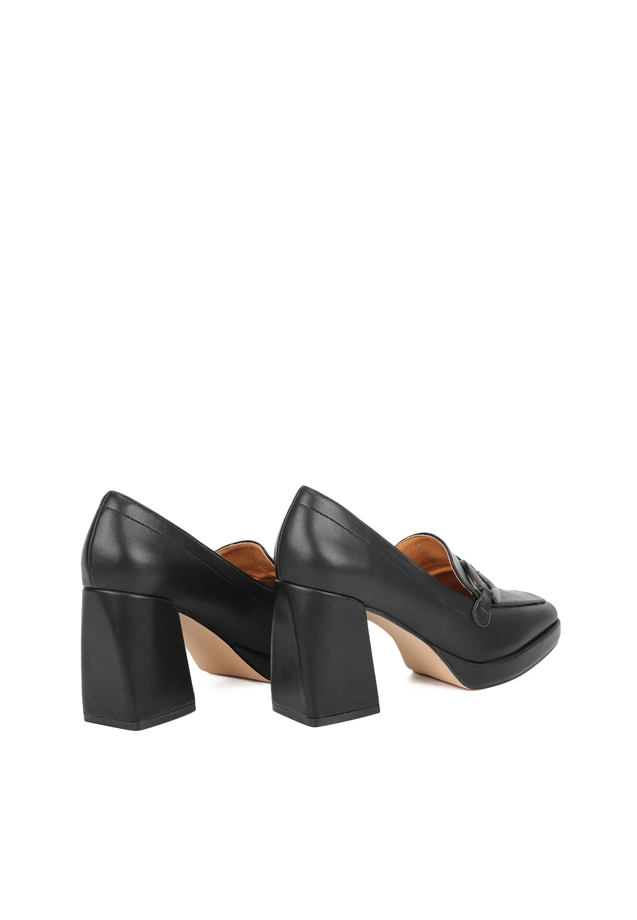 Dècolletè mocassino donna con tacco alto e plateau ZM9616 - Image 4