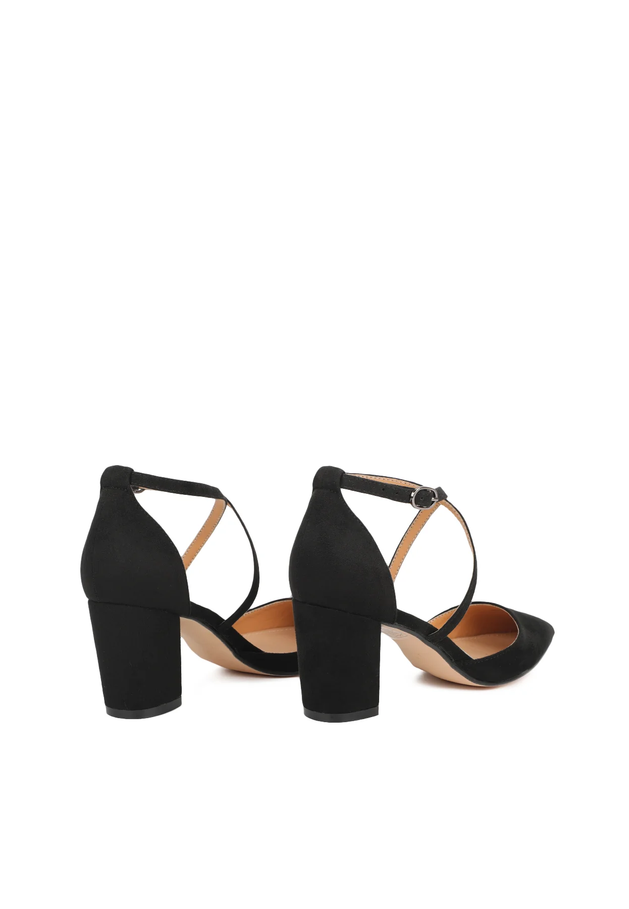 Décolleté con cinturini incrociati e tacco largo ZM9631 - Image 11