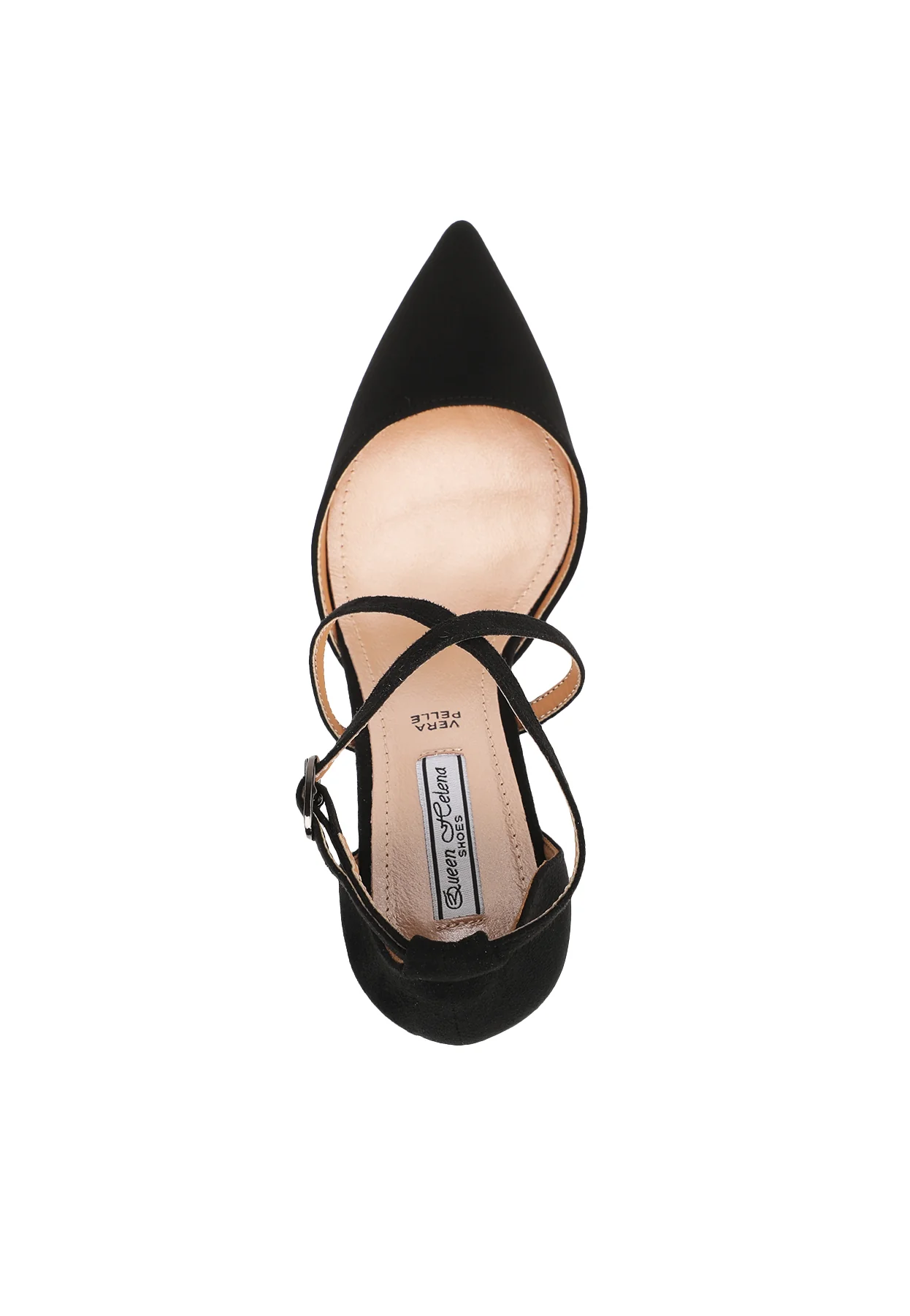 Décolleté con cinturini incrociati e tacco largo ZM9631 - Image 12