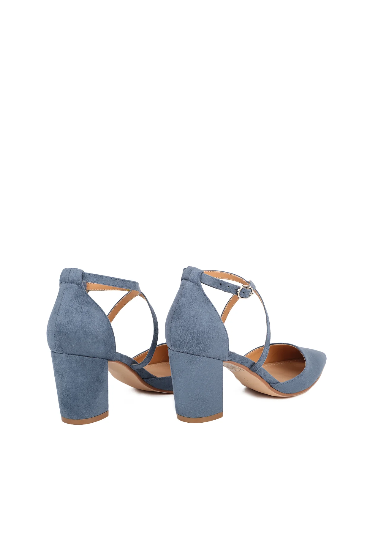 Décolleté con cinturini incrociati e tacco largo ZM9631 - Image 18