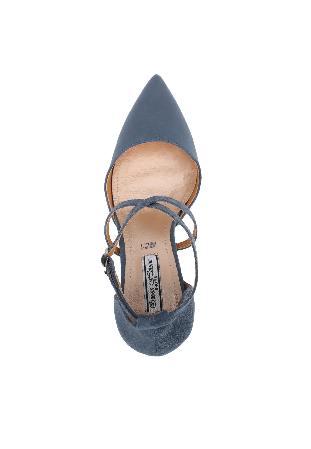 Décolleté con cinturini incrociati e tacco largo ZM9631 - Image 19