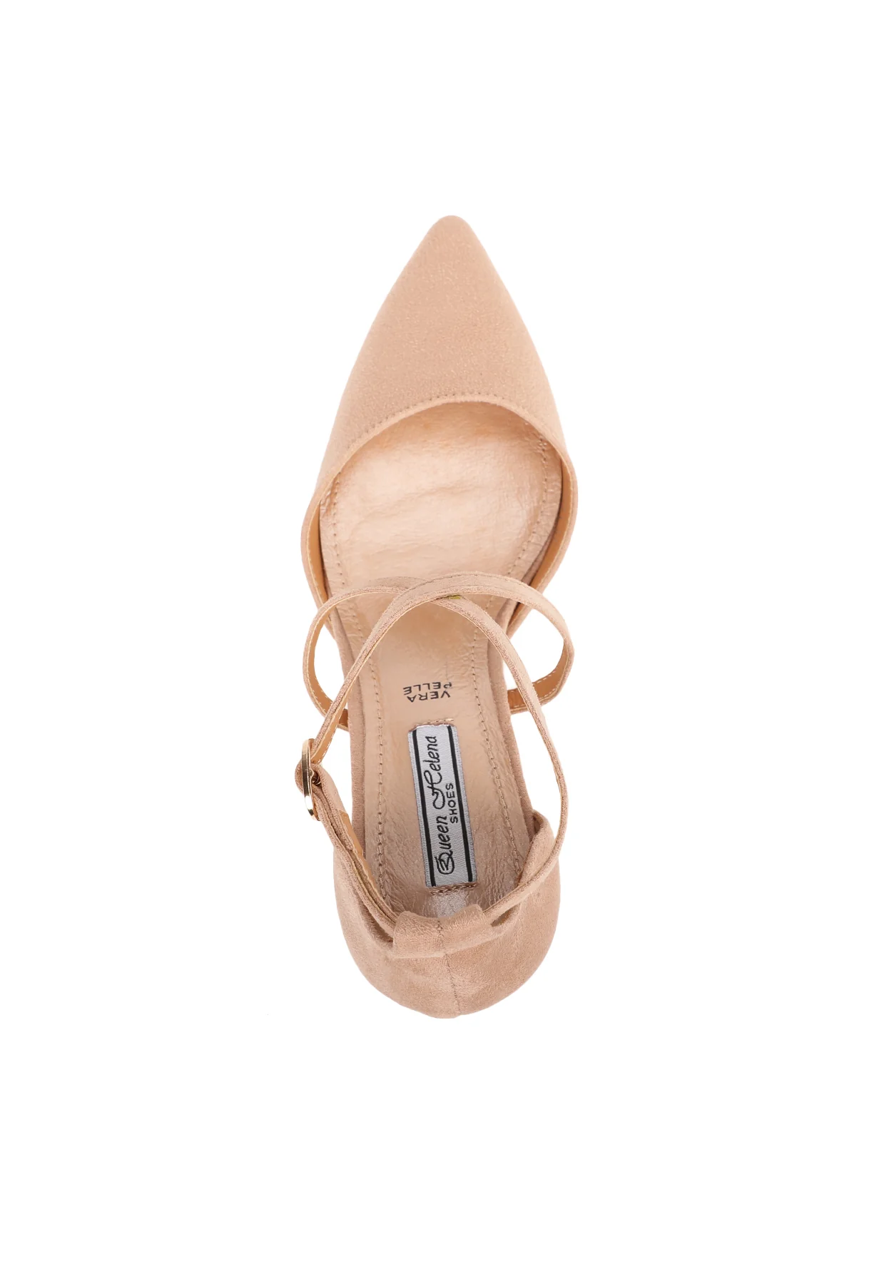 Décolleté con cinturini incrociati e tacco largo ZM9631 - Image 5