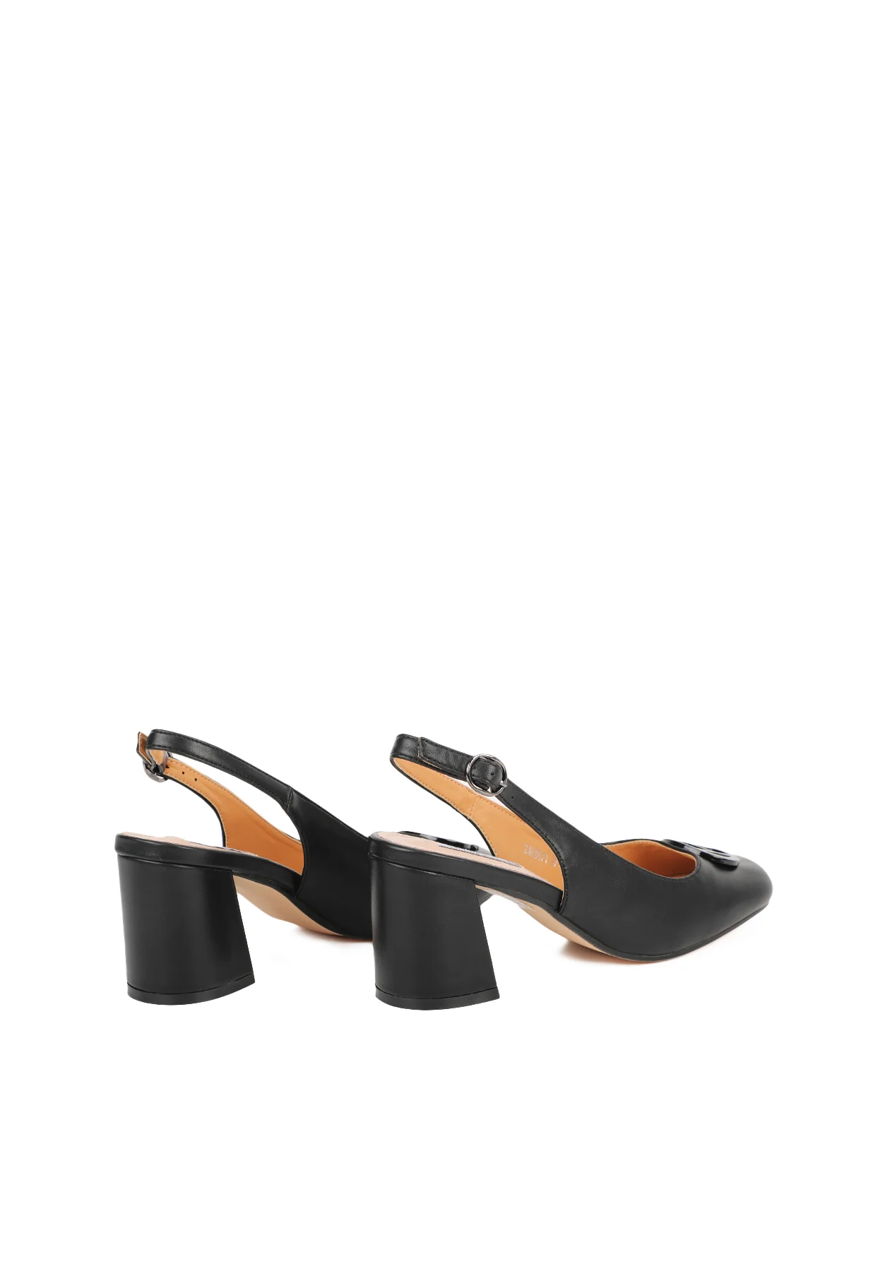 Decollete Chanel con tacco largo e logo ZM9637 - Image 3