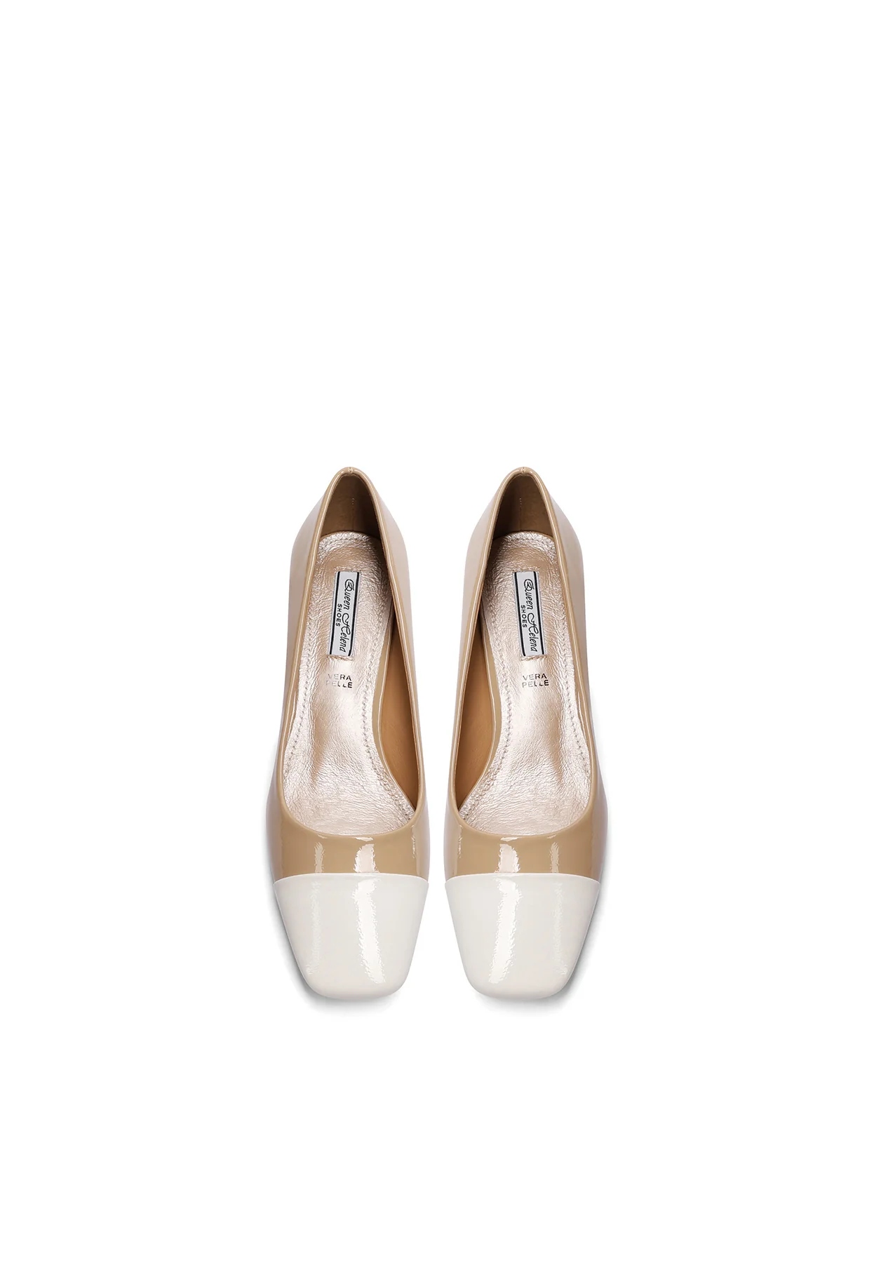 Décolleté bicolore a punta squadrata ZM9702-1 - Image 12