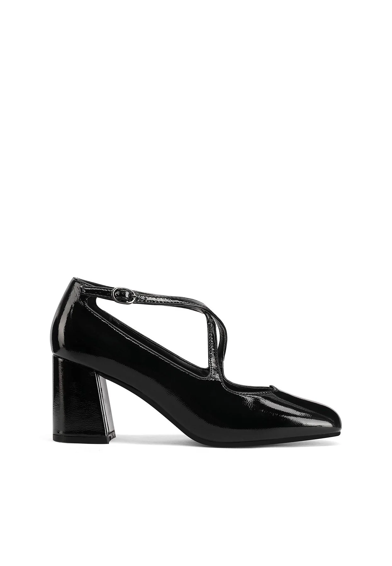 Décolleté con cinturini incrociati e tacco medio ZM9805 - Image 16
