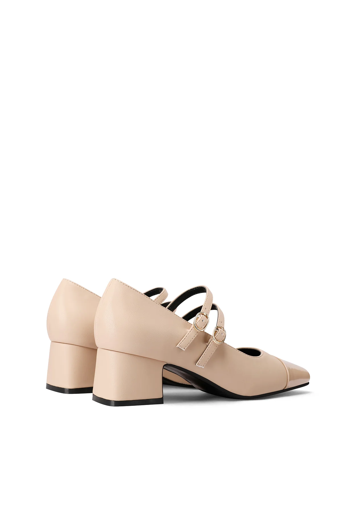 Décolleté Mary Jane bicolore con doppio cinturino ZM9806 - Image 12