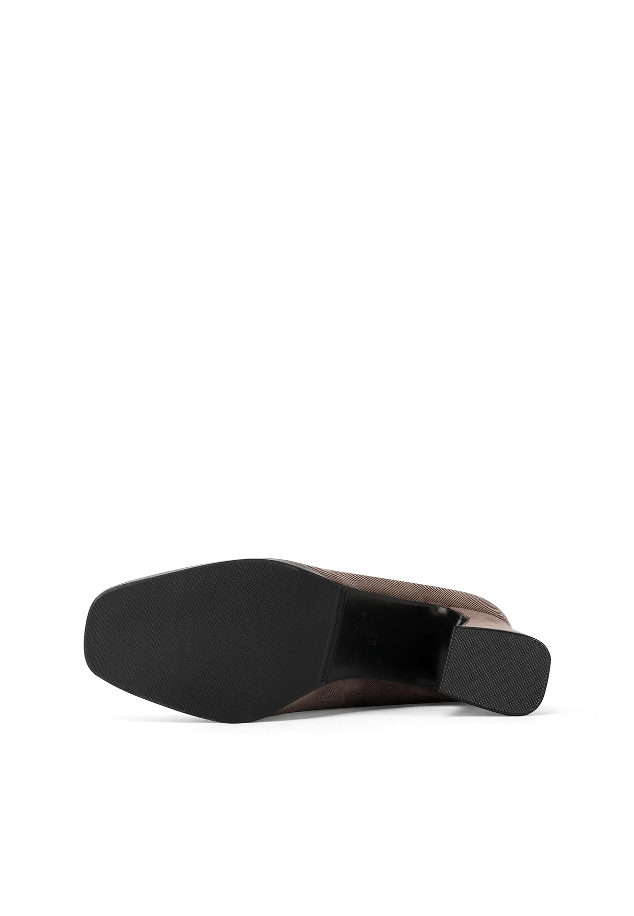 Décolleté mocassino nero con tacco svasato ZM9818 - Image 13