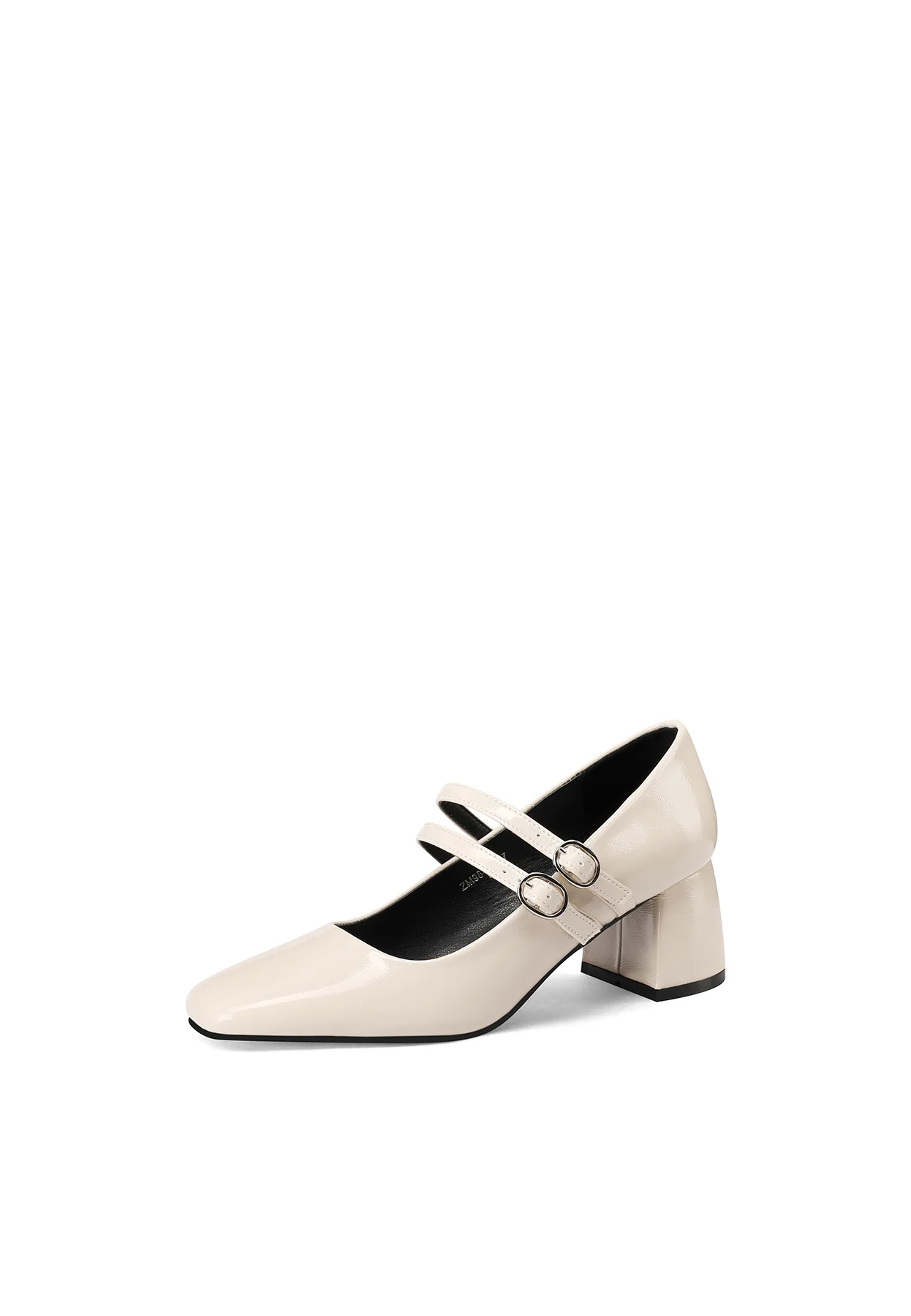 Décolleté Mary Jane con cinturini doppi e tacco quadrato ZM9849 - Image 11