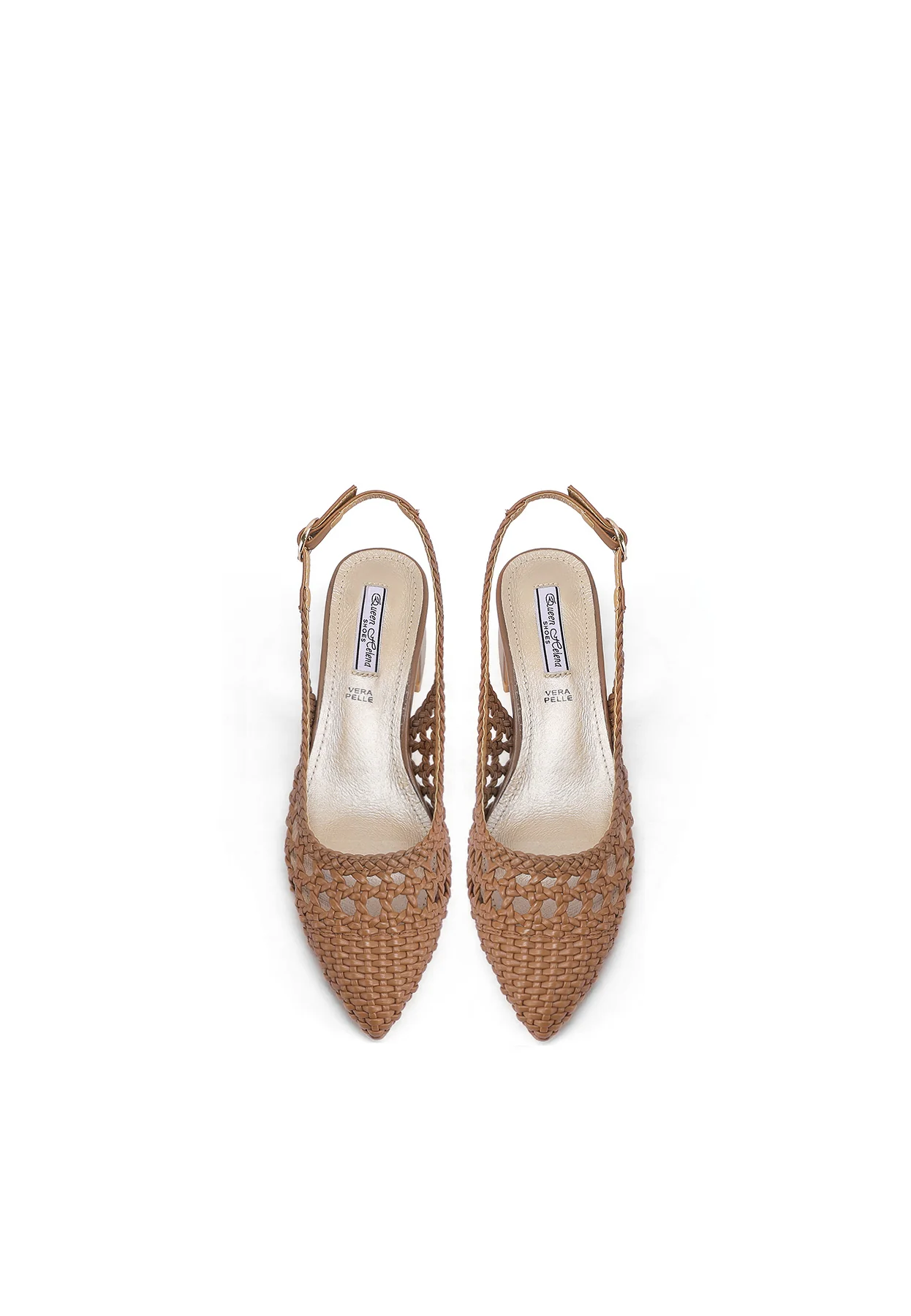 Slingback intrecciata con tacco basso ZM9903 - Image 12