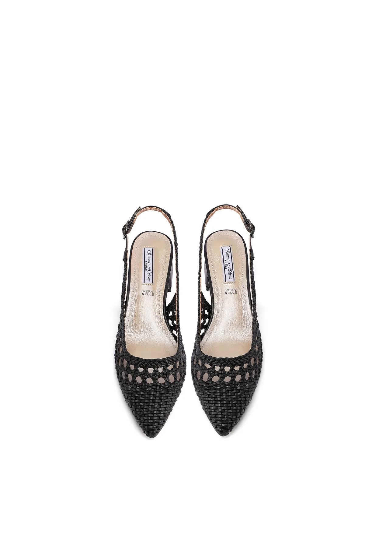 Slingback intrecciata con tacco basso ZM9903 - Image 19
