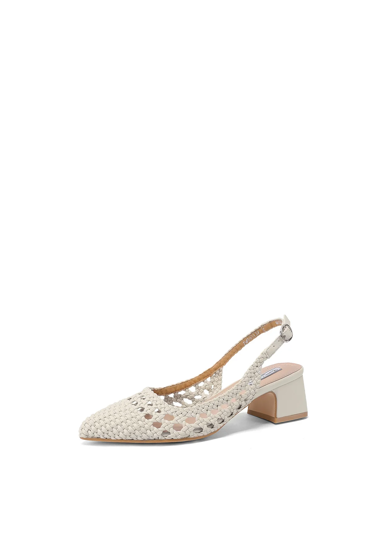 Slingback intrecciata con tacco basso ZM9903 - Image 3