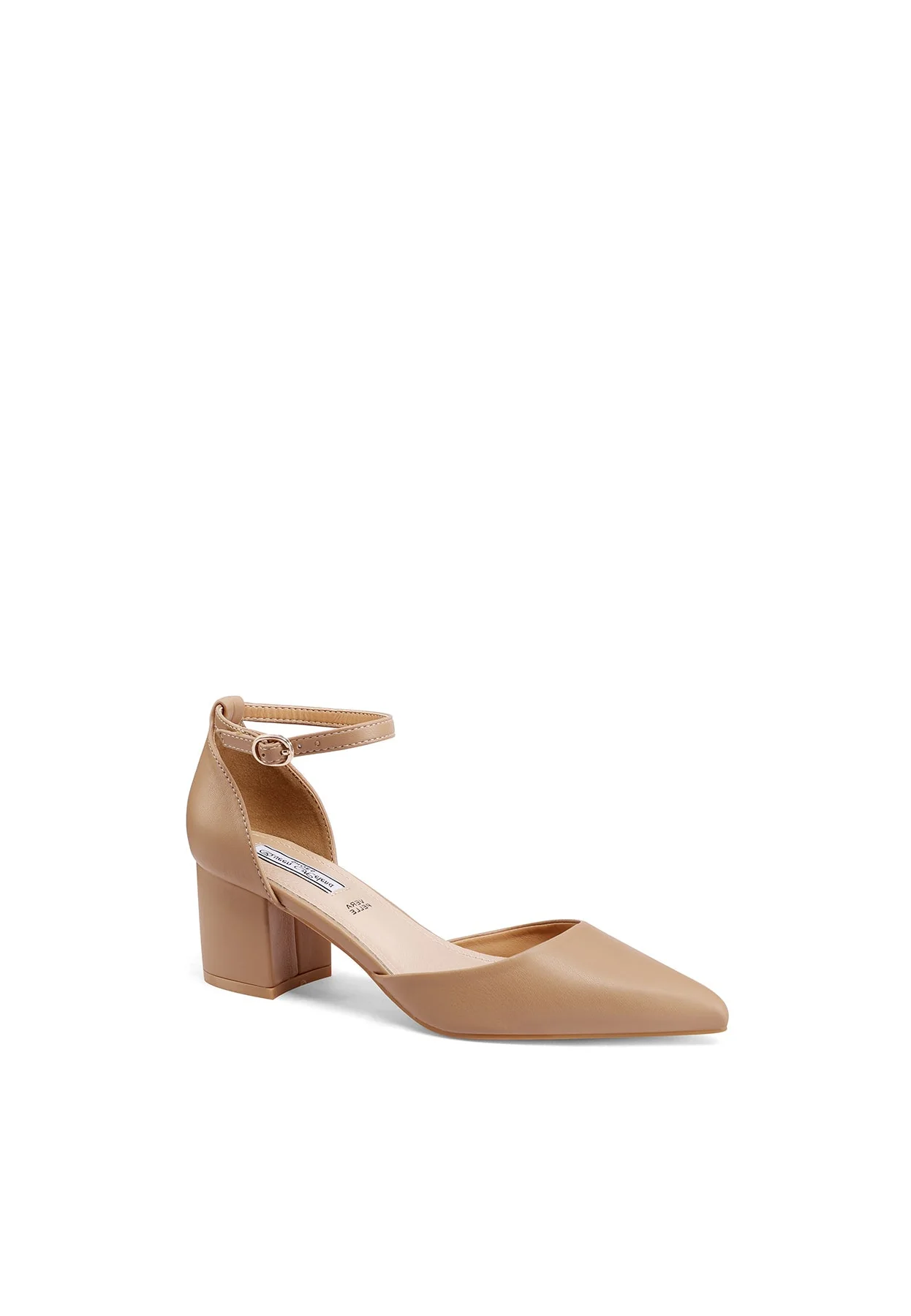 Décolleté a punta con cinturino e tacco largo ZM9909 - Image 10