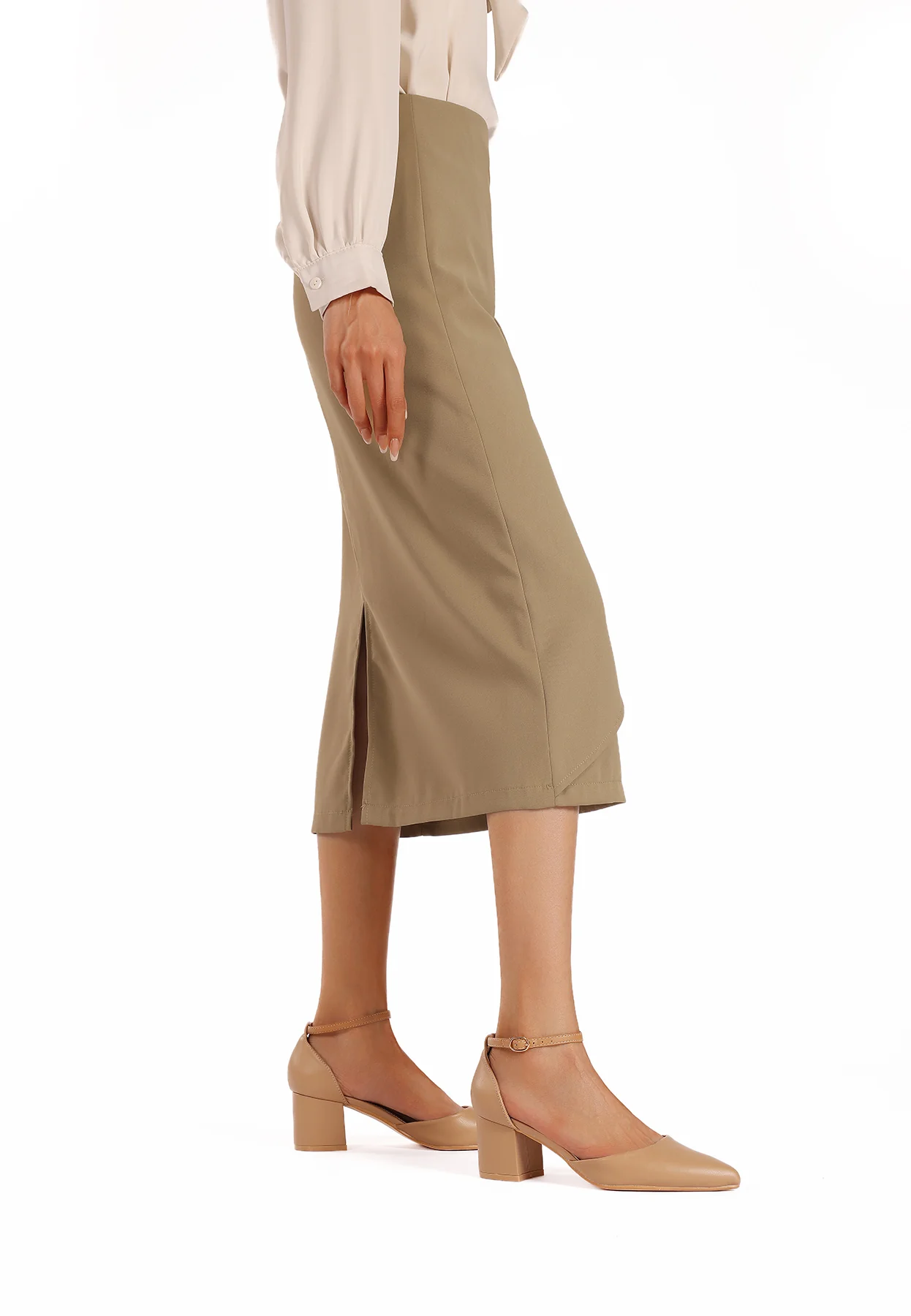Décolleté a punta con cinturino e tacco largo ZM9909 - Image 14