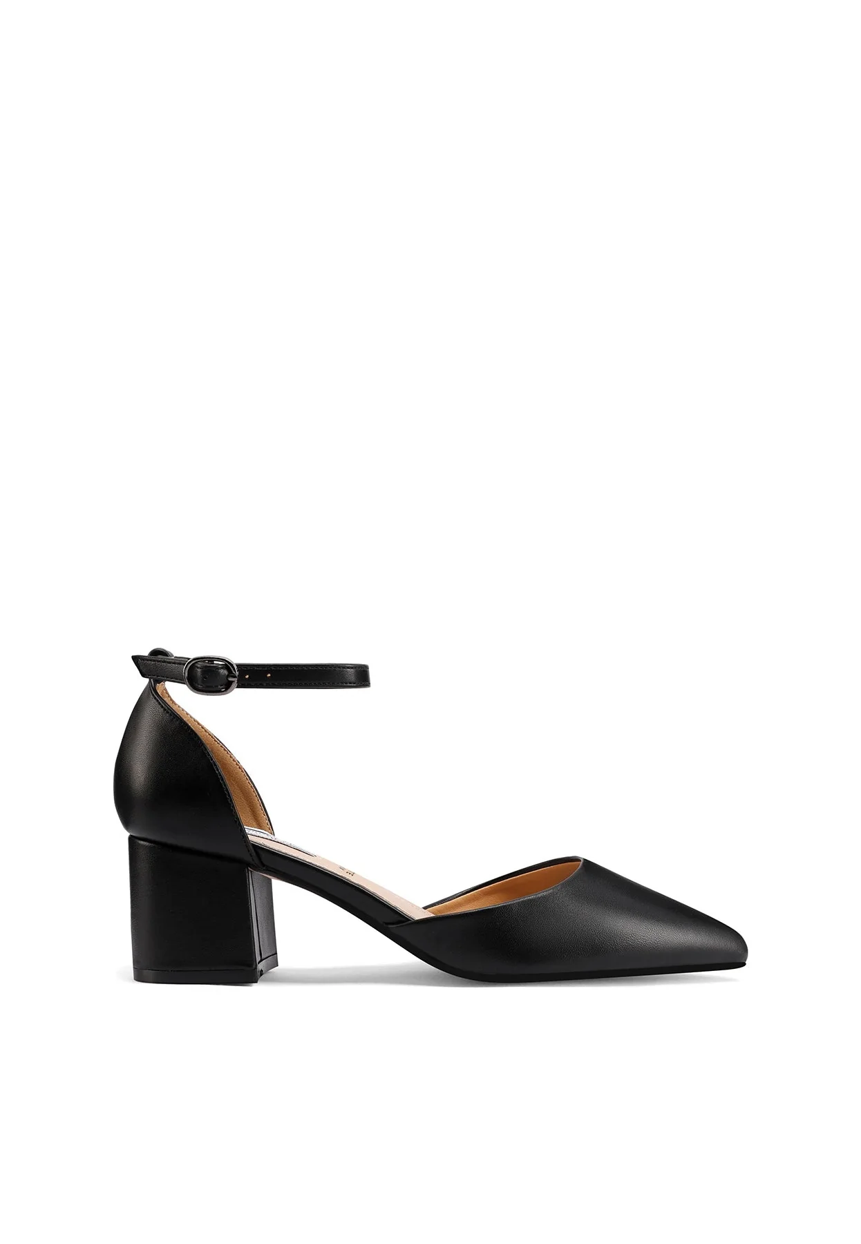 Décolleté a punta con cinturino e tacco largo ZM9909 - Image 2
