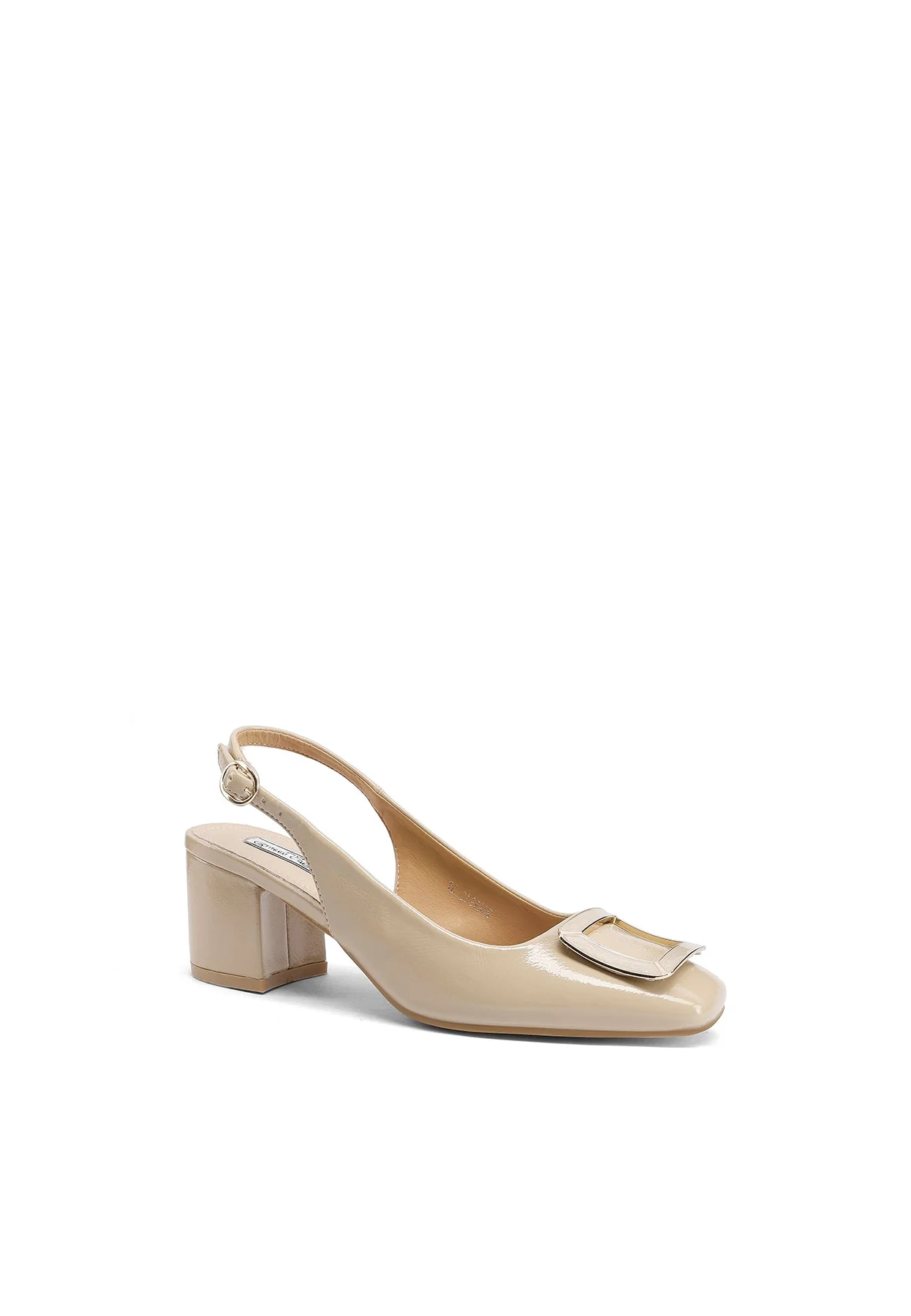 Decolletè Slingback lucida con maxi fibbia ZM9913 - Image 10