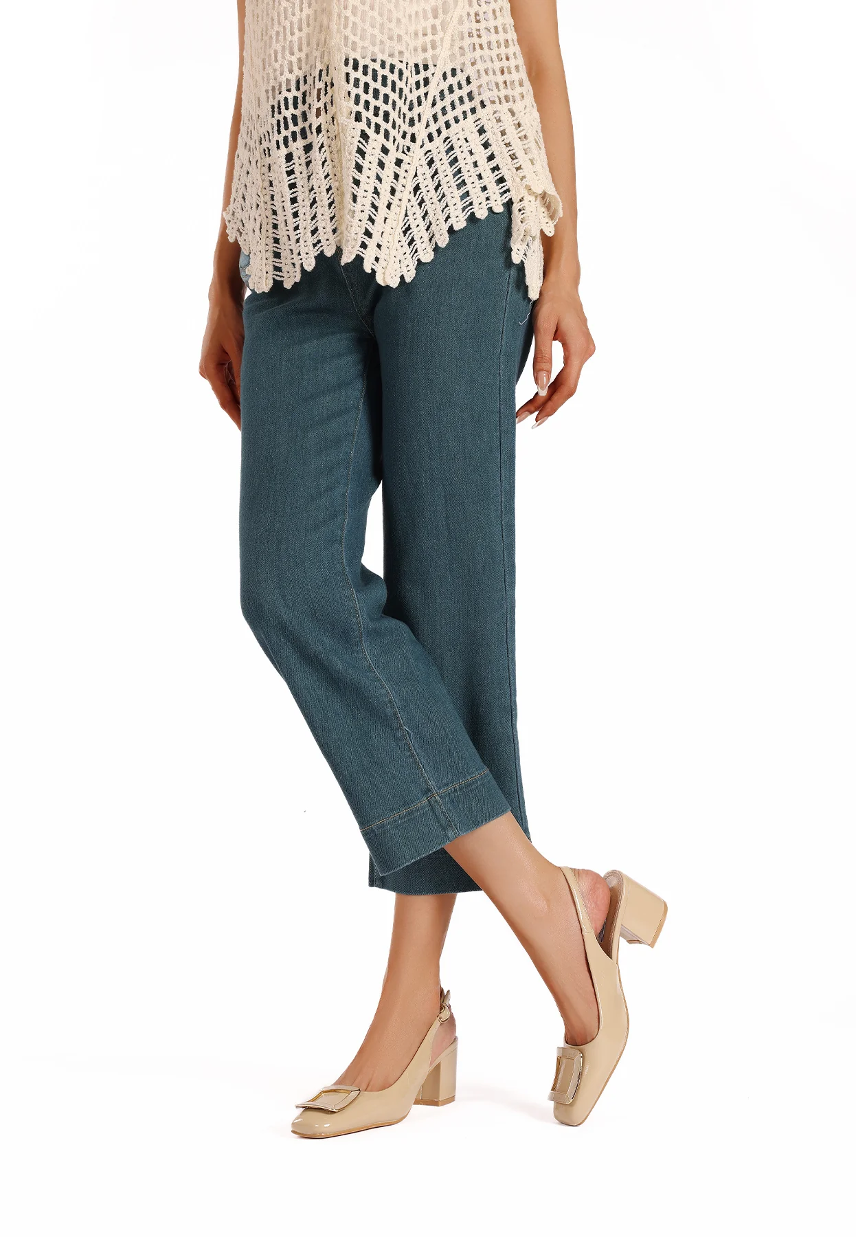 Decolletè Slingback lucida con maxi fibbia ZM9913 - Image 8