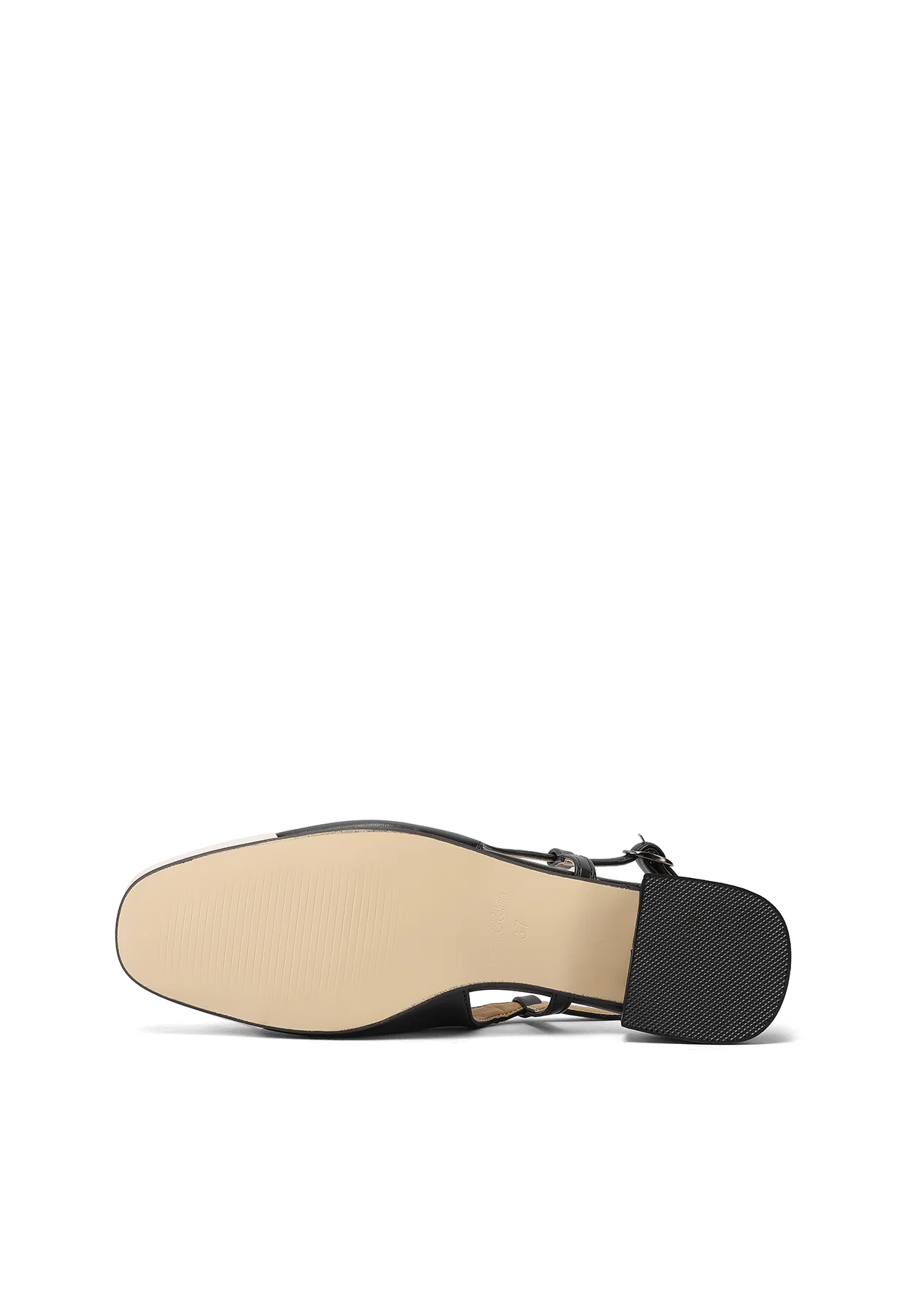 Decolletè Slingback bicolore a punta con tacco basso ZM9933 - Image 6