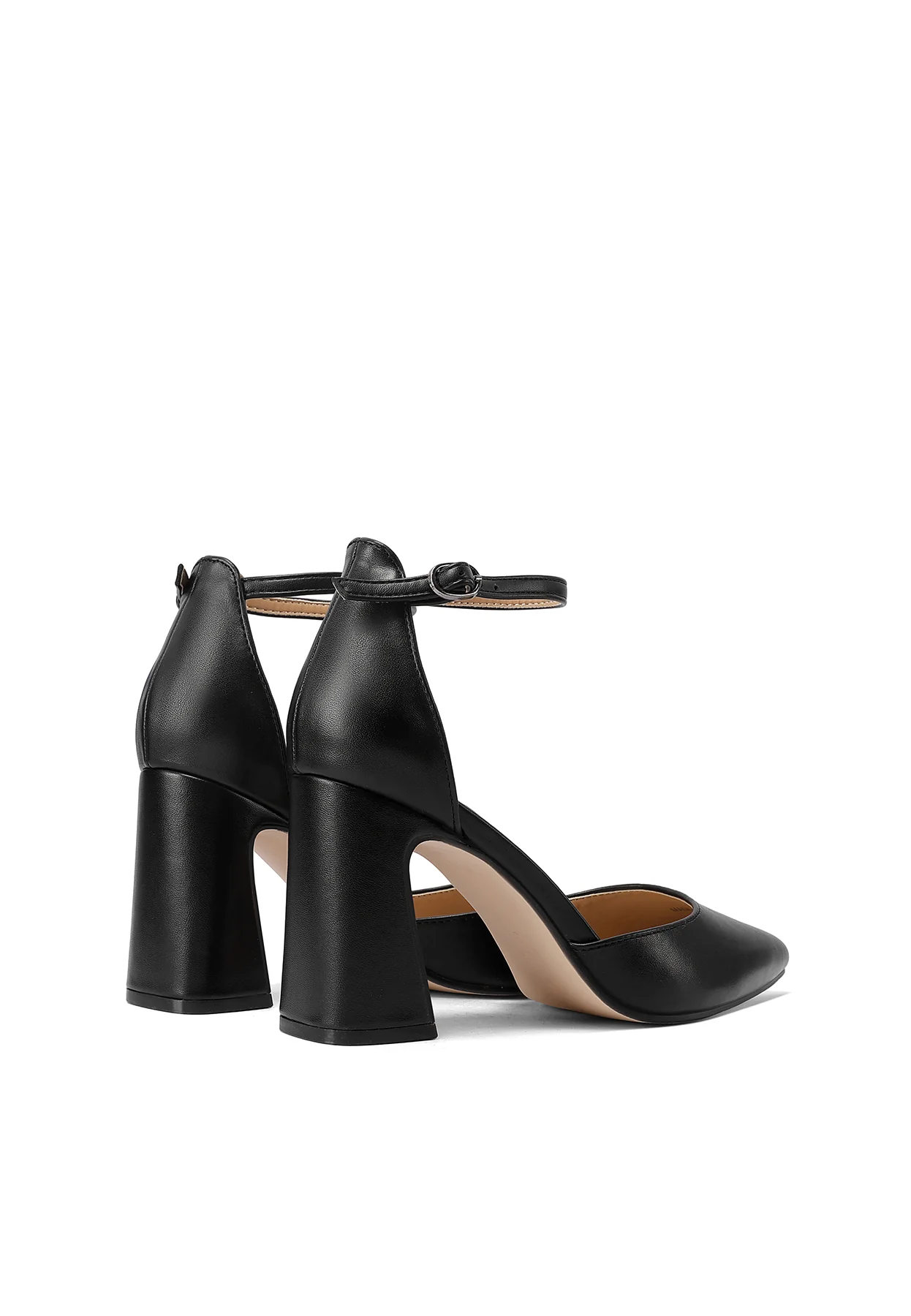 Décolleté a punta con cinturino e tacco svasato ZM9957 - Image 11