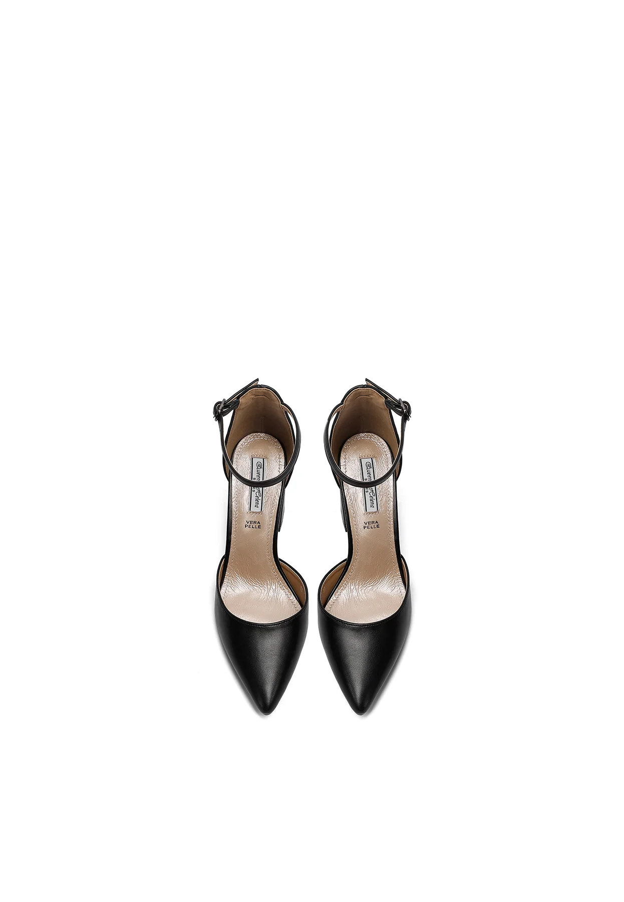 Décolleté a punta con cinturino e tacco svasato ZM9957 - Image 12