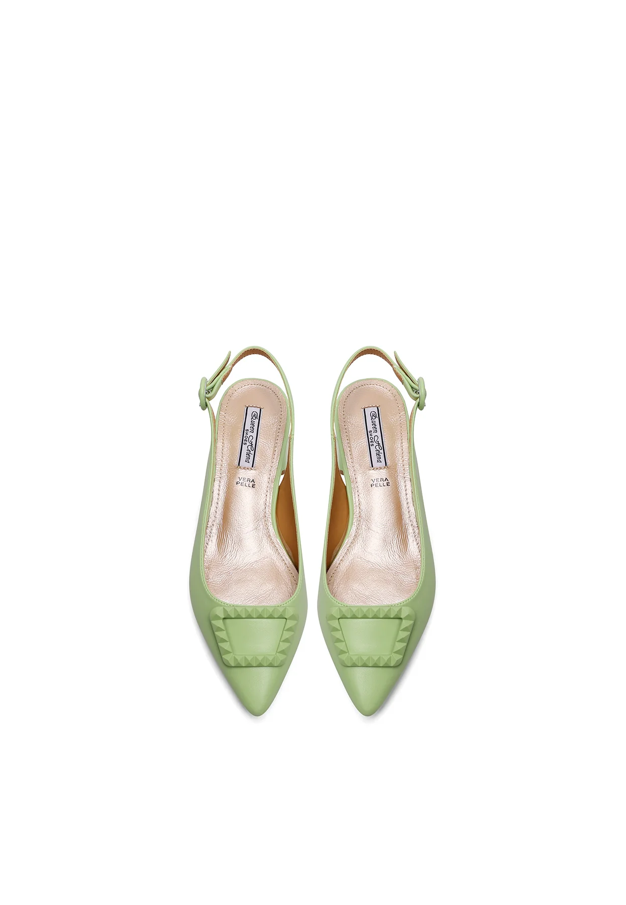 Decolleté Slingback a punta con maxi dettaglio frontale ZM9963 - Image 12
