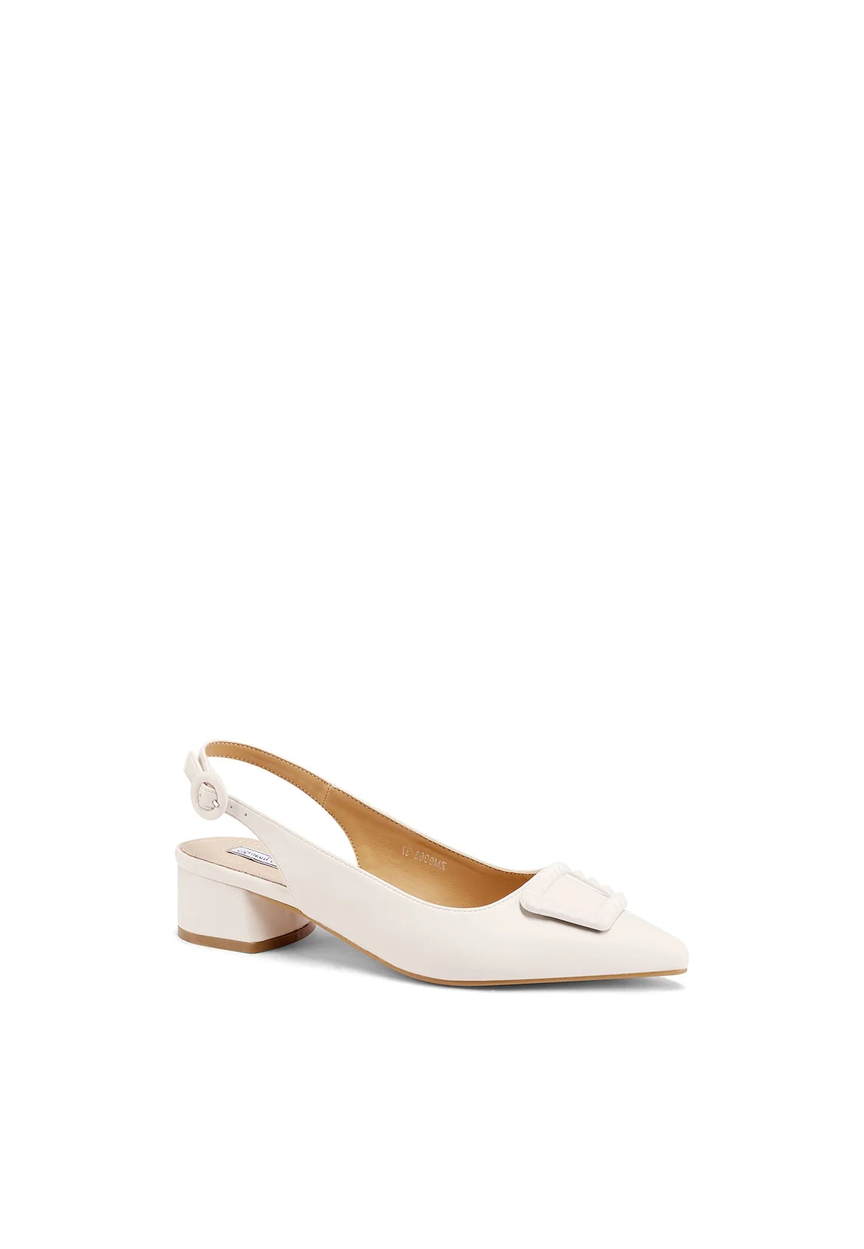 Decolleté Slingback a punta con maxi dettaglio frontale ZM9963 - Image 3
