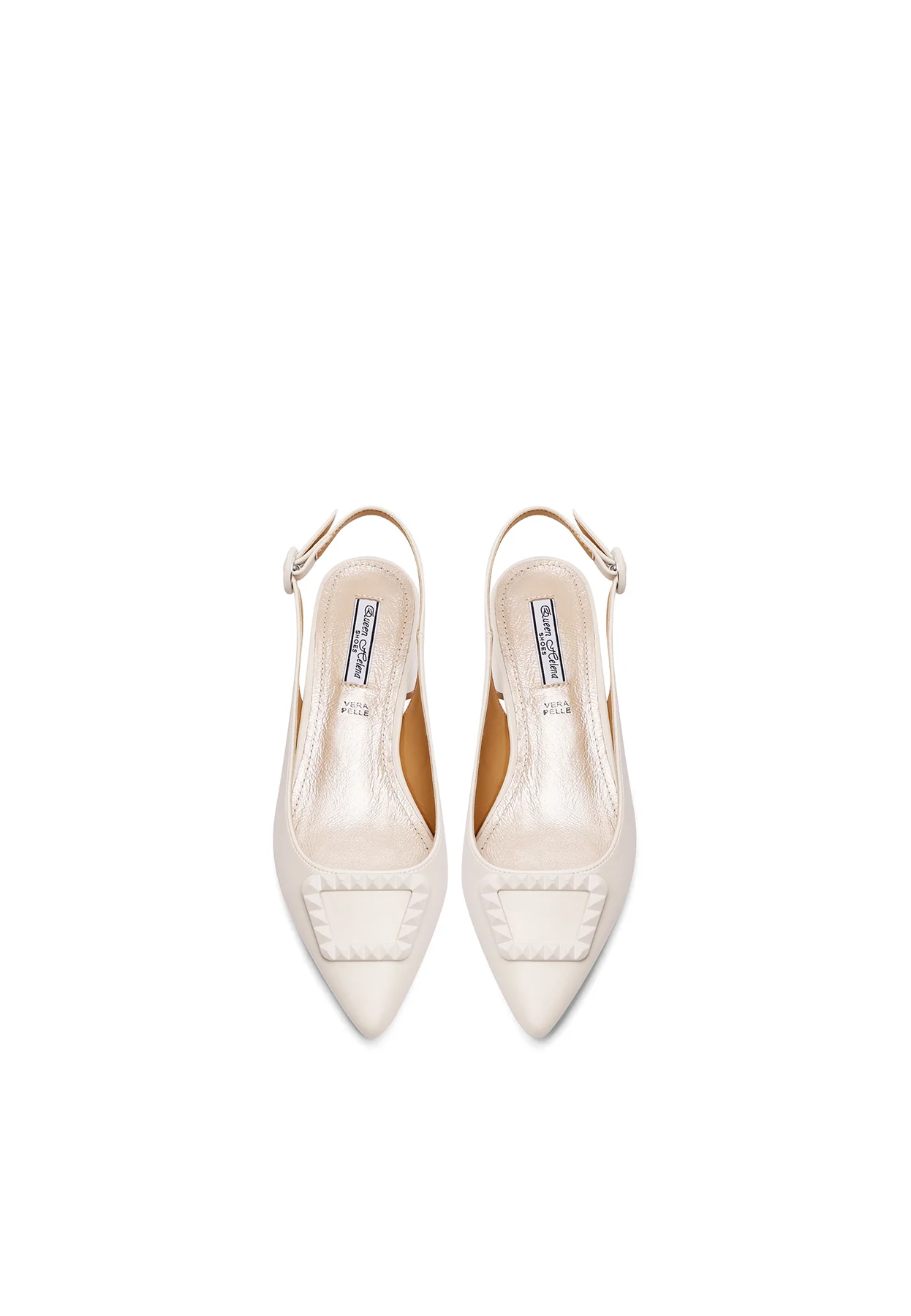 Decolleté Slingback a punta con maxi dettaglio frontale ZM9963 - Image 5