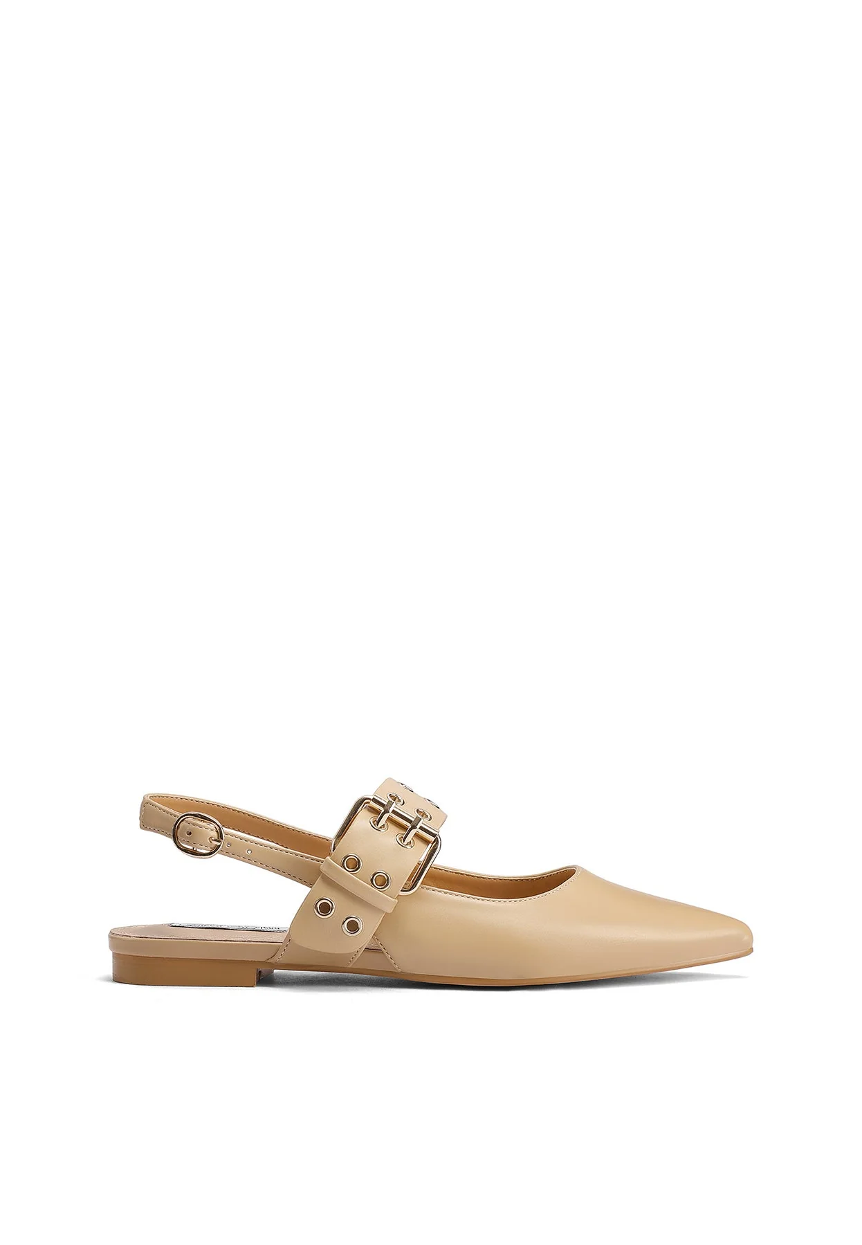 Dècolletè Slingback a punta con cinturini e borchie ZM9971 - Image 9