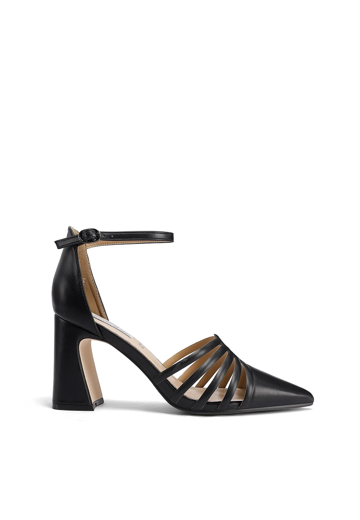 Décolleté a punta con cinturini e tacco largo ZM9972 - Image 9