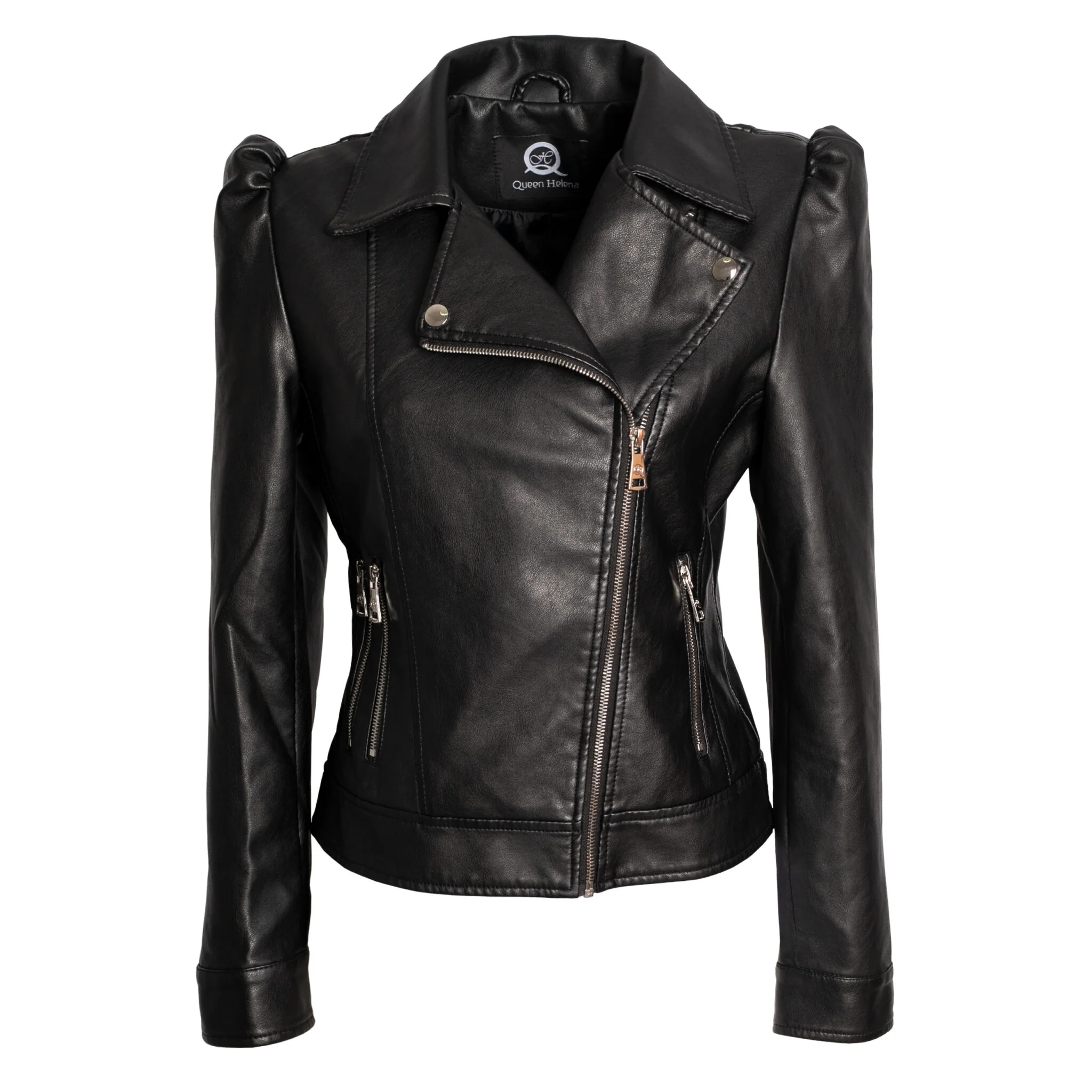 Giacca biker donna ecopelle zip asimmetrica Y3006 - Image 6
