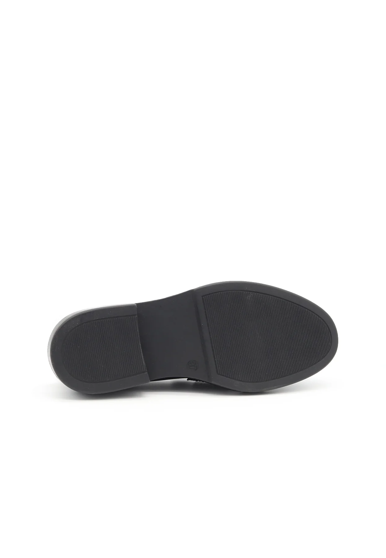 Mocassino nero con dettaglio luminoso e suola alta QH-23 L-414 - Image 4