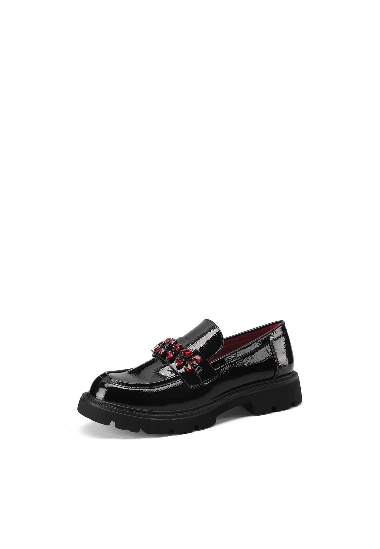Mocassino lucido con decorazione gioiello X31-49 - Image 17