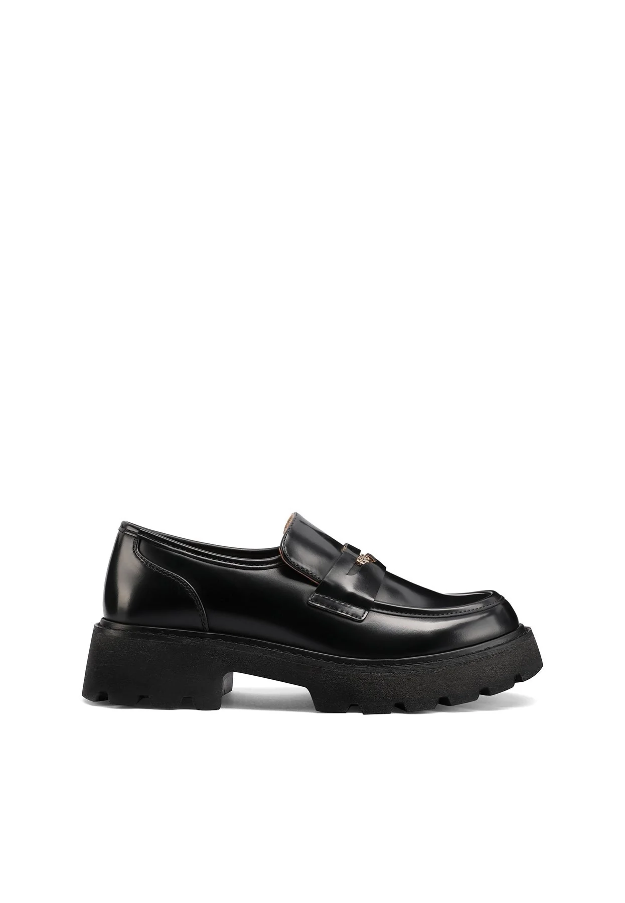 Mocassino nero chunky con suola alta X31-59 - Image 2