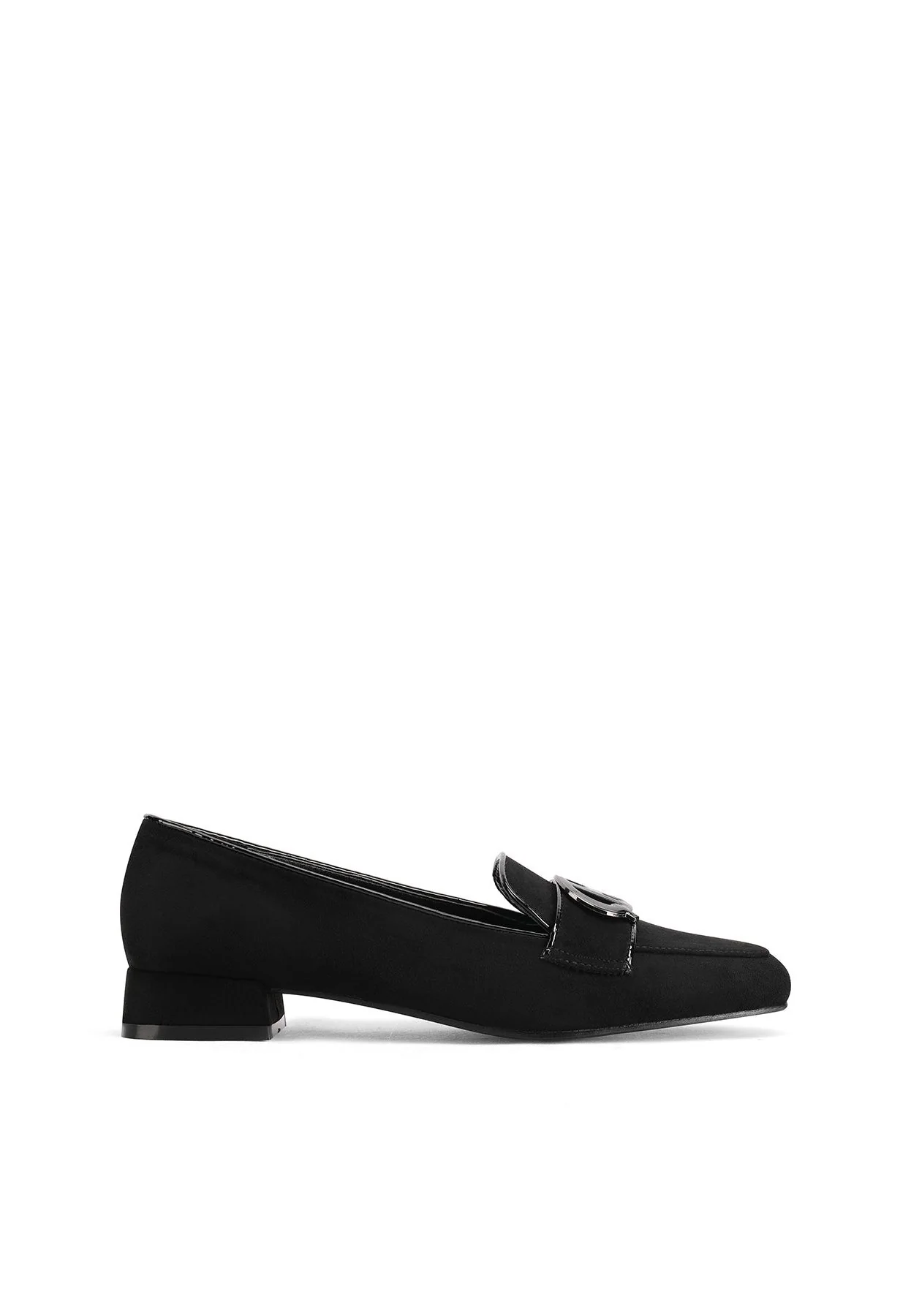 Mocassino nero elegante con dettaglio frontale ZM9825 - Image 2