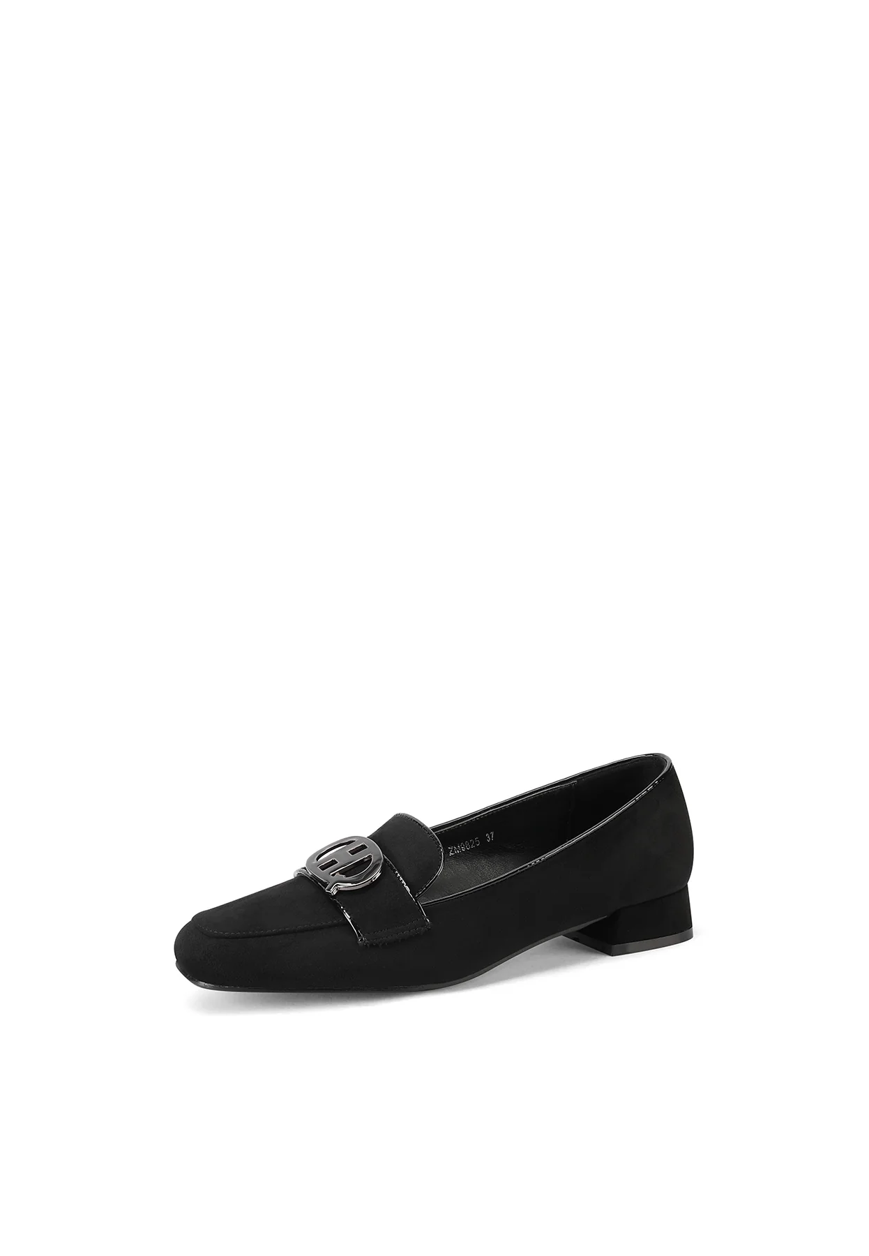 Mocassino nero elegante con dettaglio frontale ZM9825 - Image 3