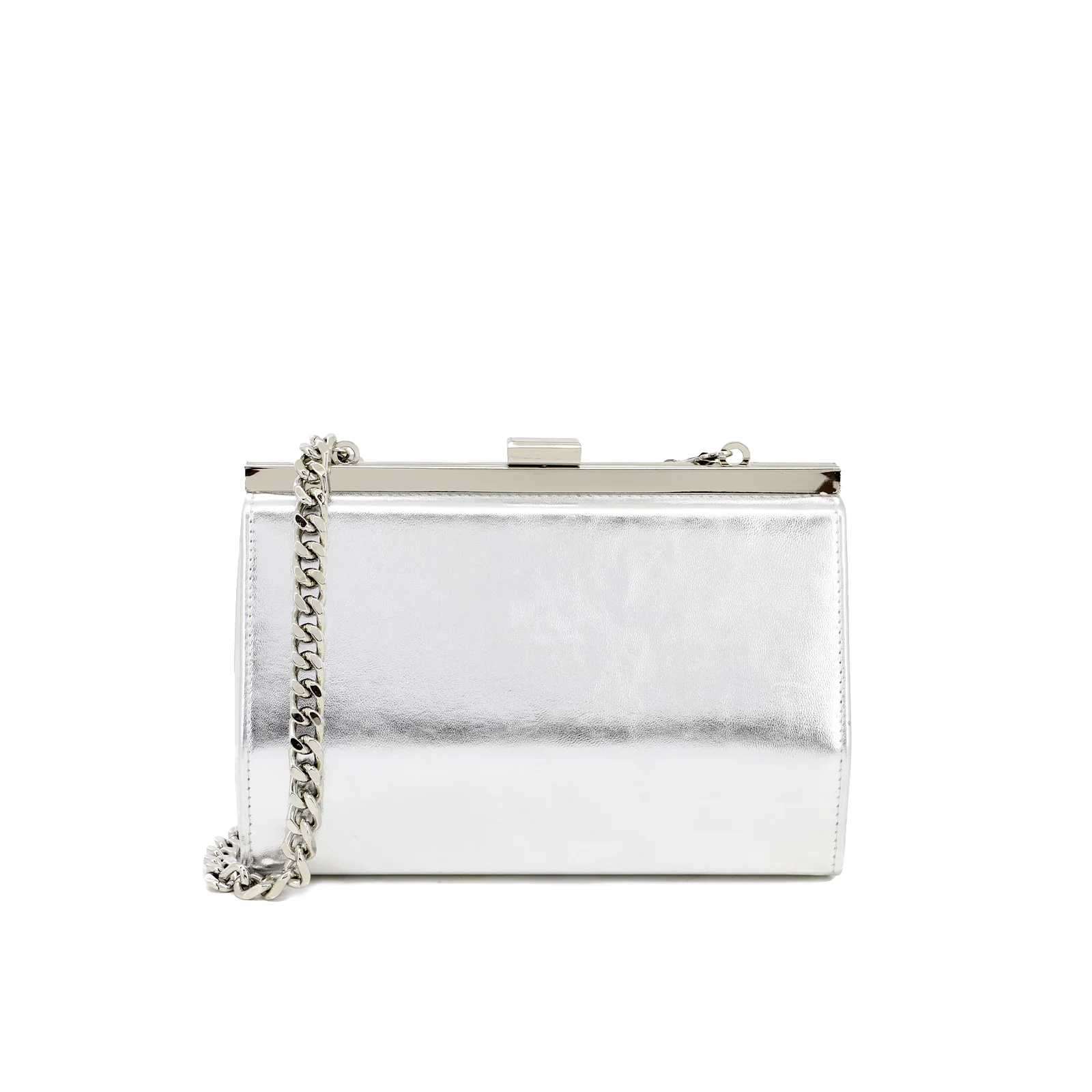 Pochette elegante metallizzata con catena a spalla S603 - Image 8