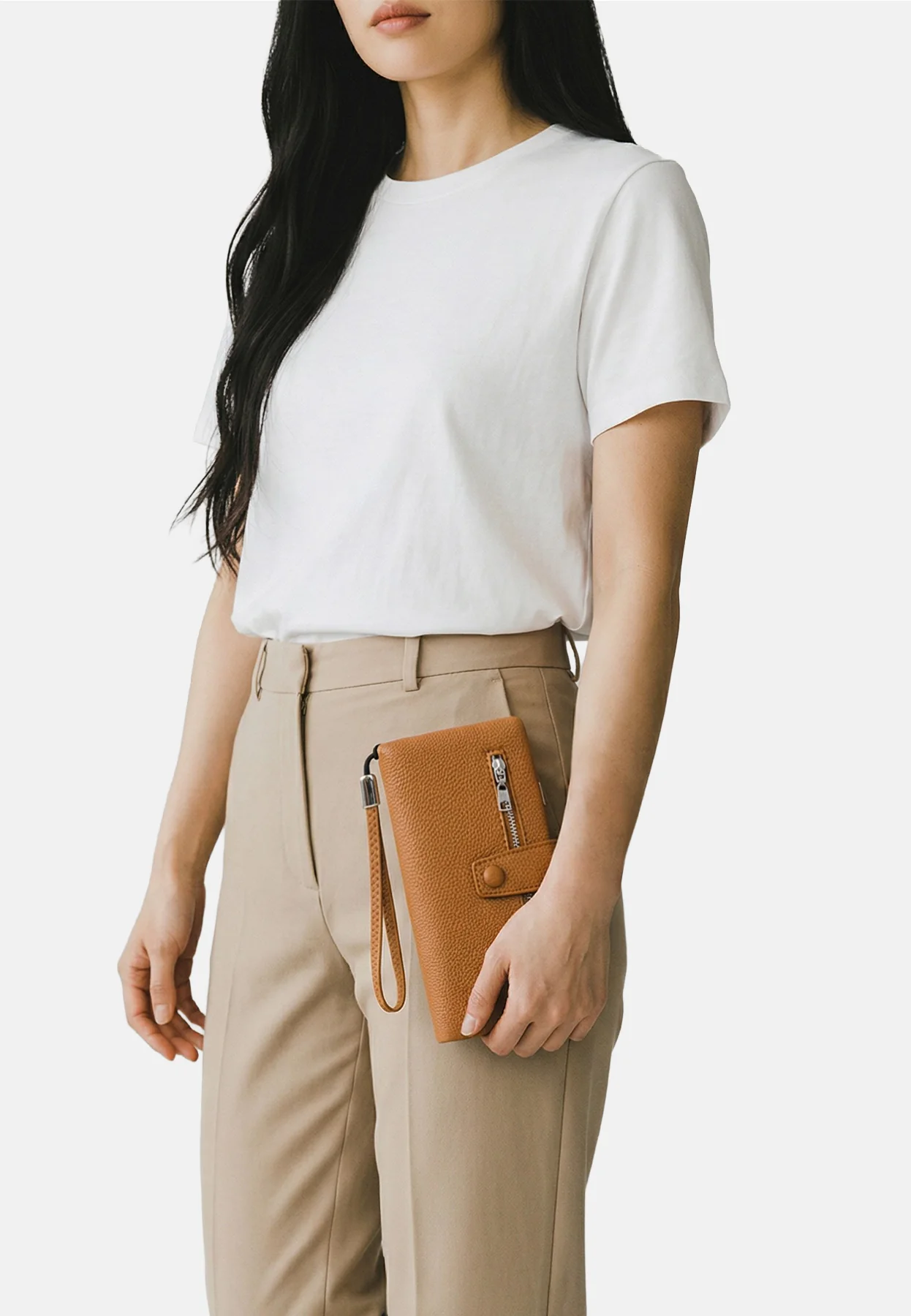 Portafoglio donna grande con zip e portacarte PF22-8