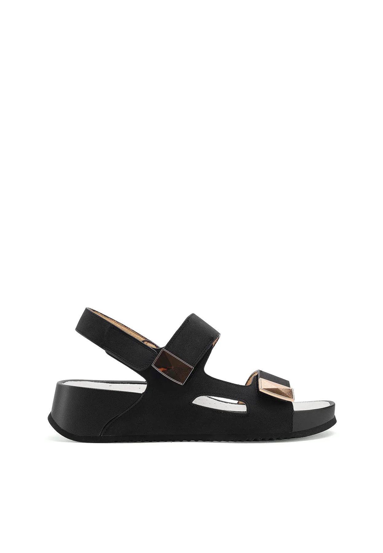 Sandali con zeppa e cinturino regolabile con strap BZ503 - Image 10