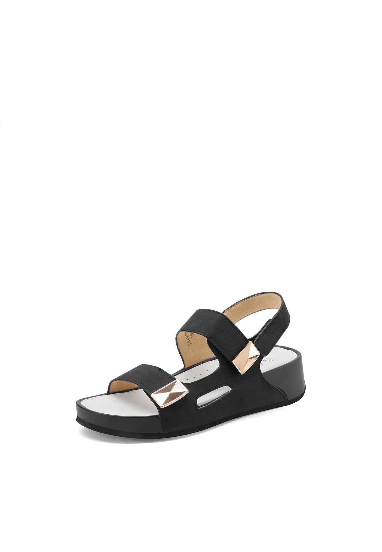 Sandali con zeppa e cinturino regolabile con strap BZ503 - Image 11