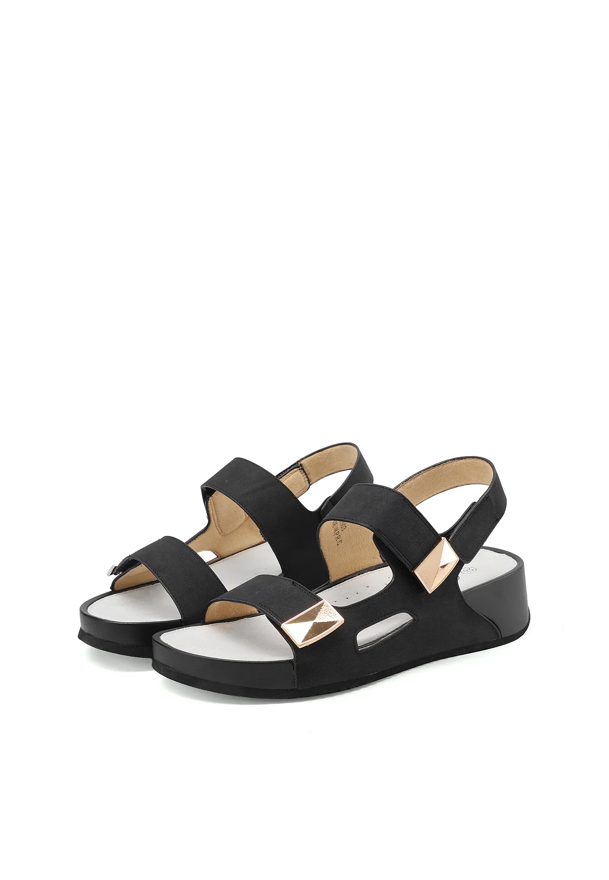 Sandali con zeppa e cinturino regolabile con strap BZ503 - Image 13