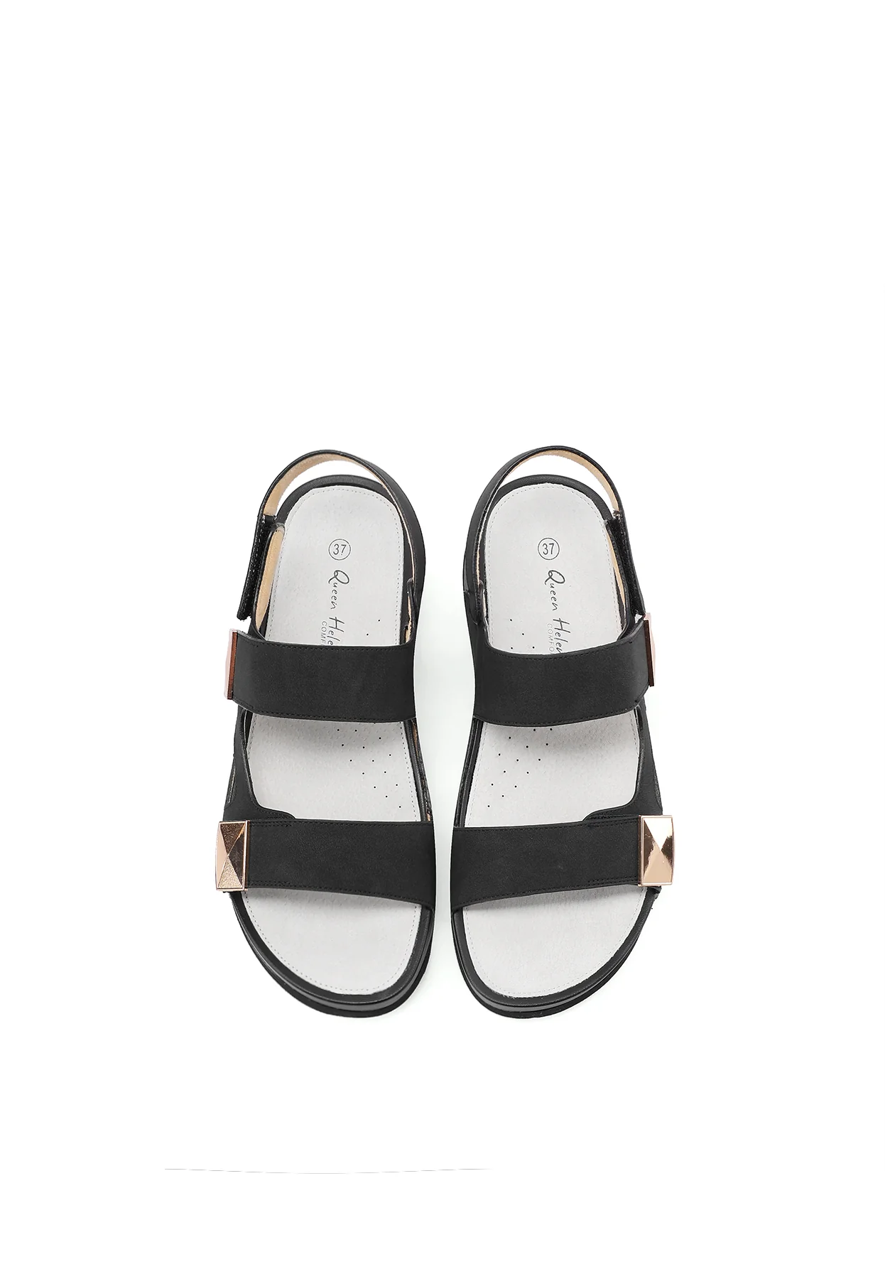 Sandali con zeppa e cinturino regolabile con strap BZ503 - Image 14