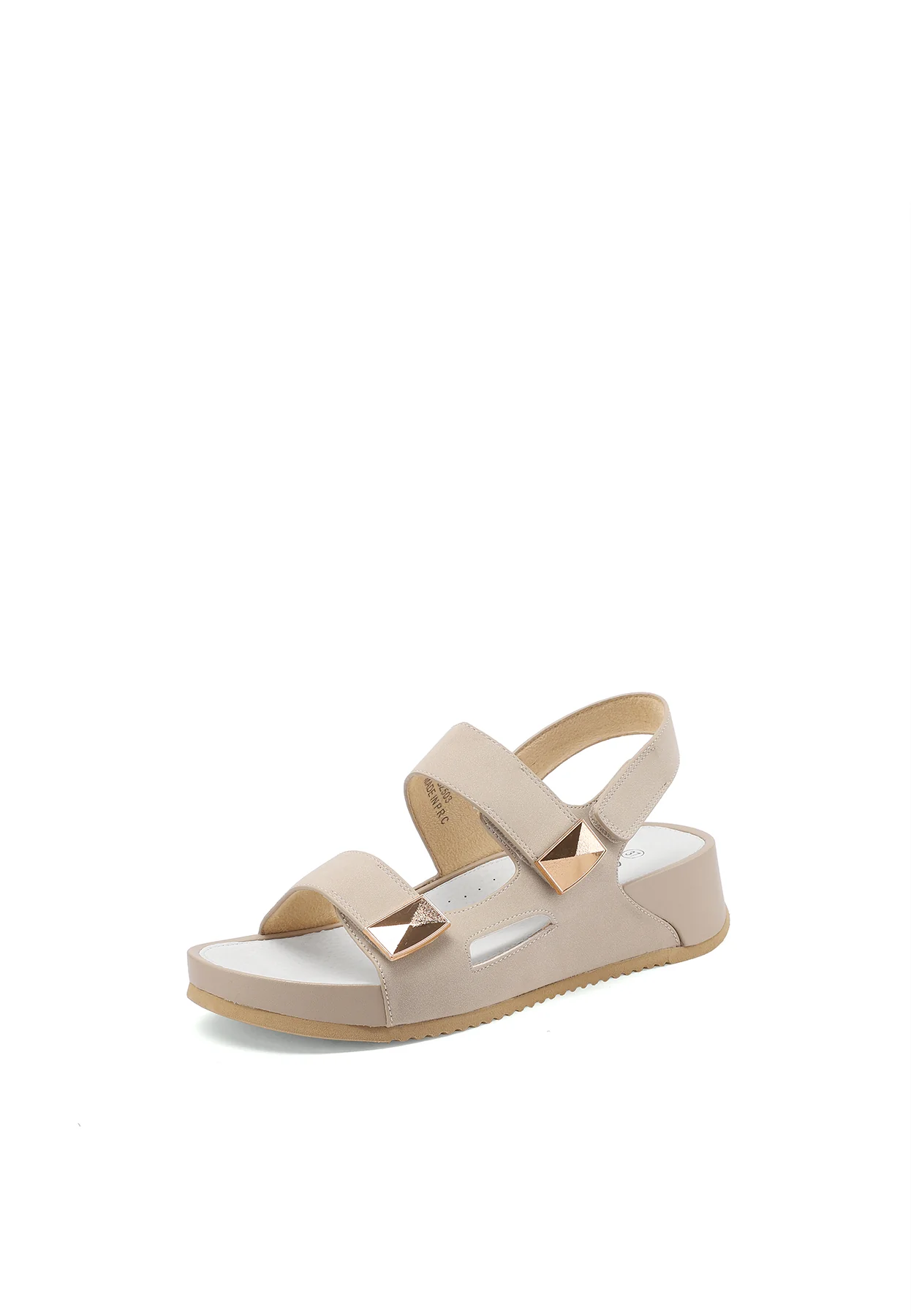 Sandali con zeppa e cinturino regolabile con strap BZ503 - Image 3