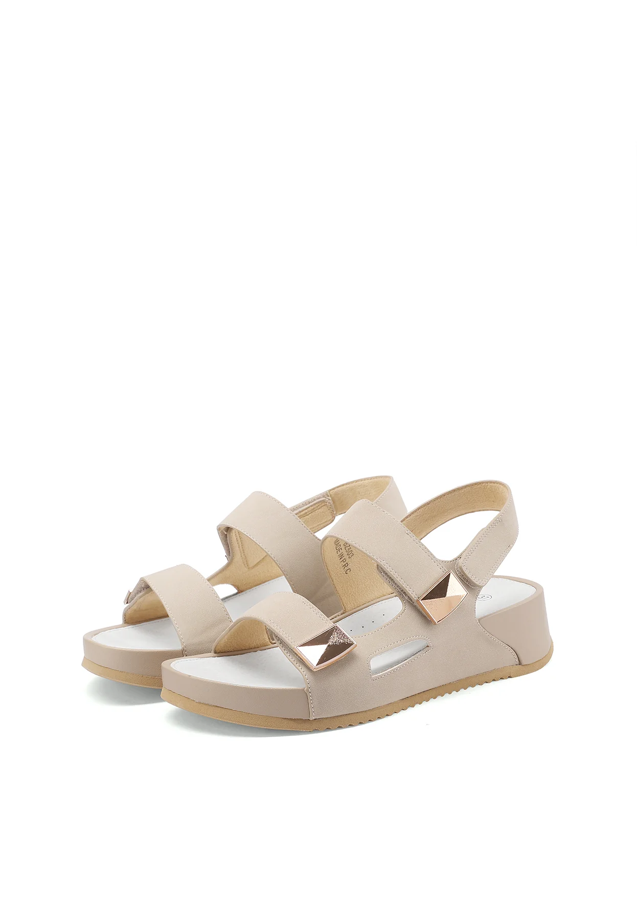 Sandali con zeppa e cinturino regolabile con strap BZ503 - Image 4